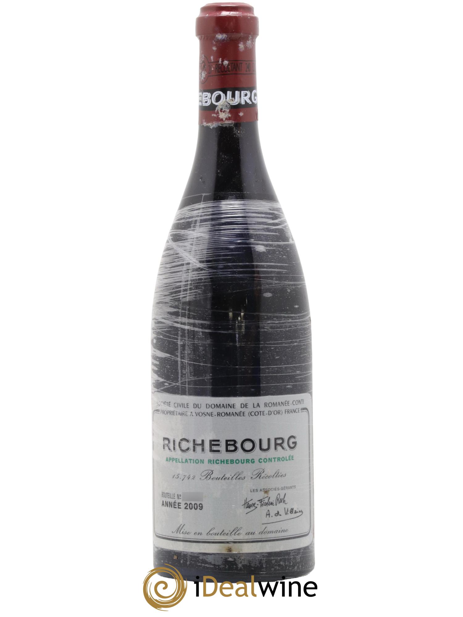 Richebourg Grand Cru Domaine de la Romanée-Conti 2009 - Lotto di 1 bottiglia - 0