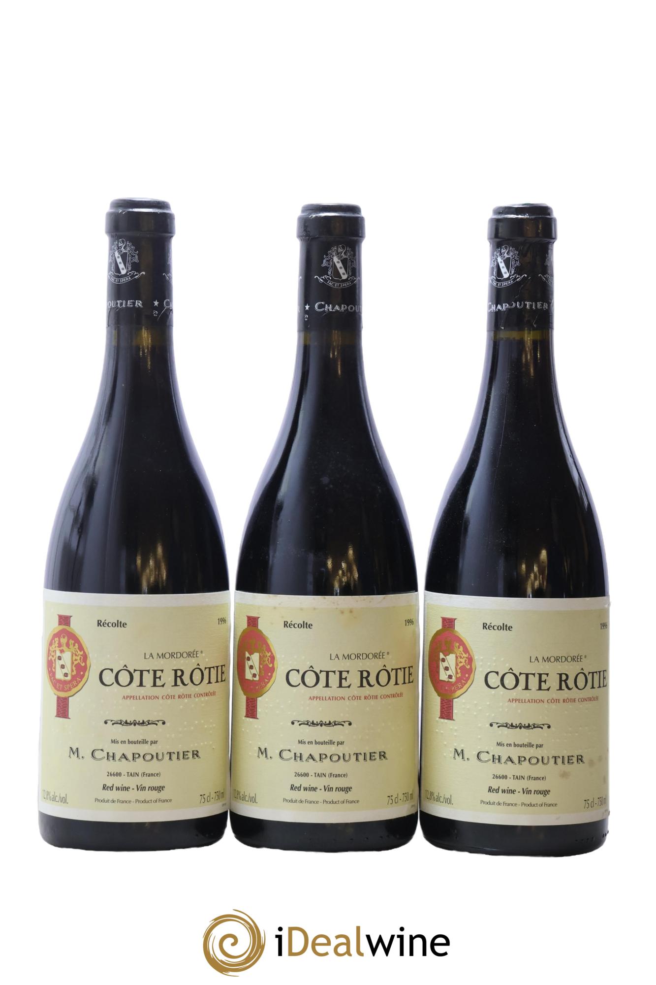 Côte-Rôtie La Mordorée Chapoutier 1996 - Lotto di 6 bottiglie - 2