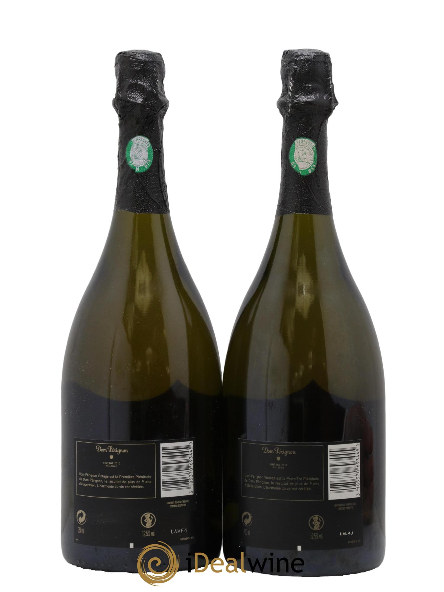 Brut Dom Pérignon 2010 - Lot of 2 bottles - 1