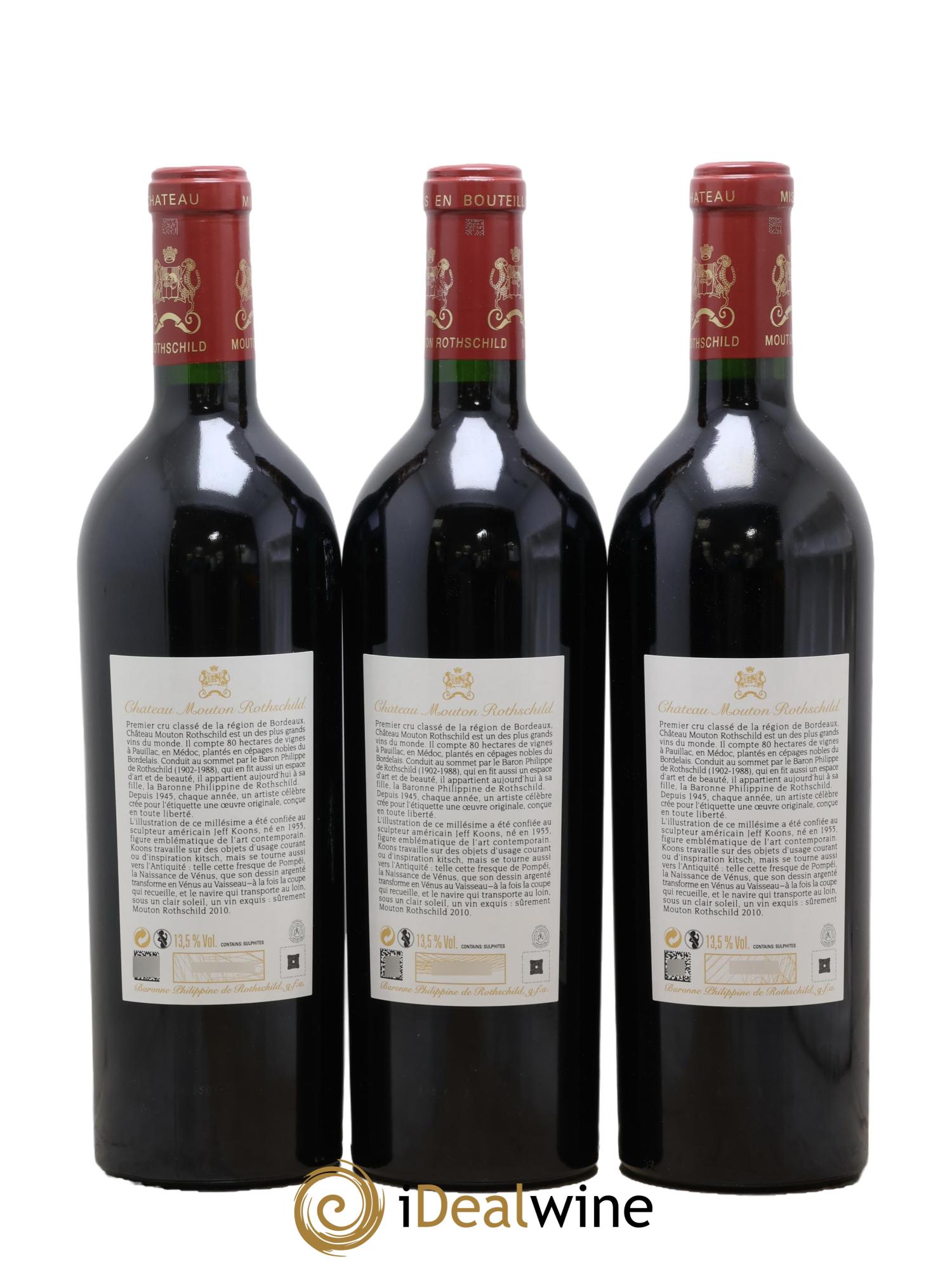 Château Mouton Rothschild 1er Grand Cru Classé 2010 - Lot of 12 bottles - 6