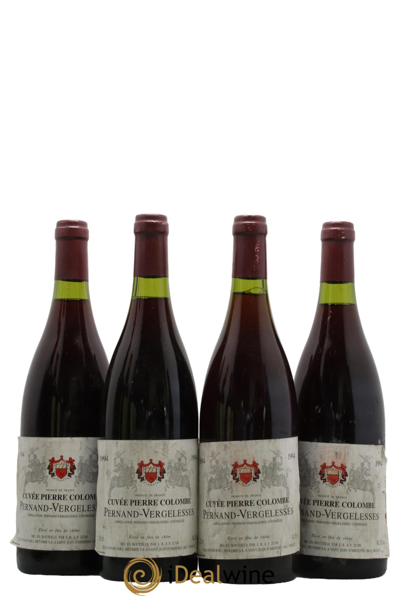 Pernand-Vergelesses Cuvée Pierre Colombe 1994 - Lot de 4 bouteilles - 0