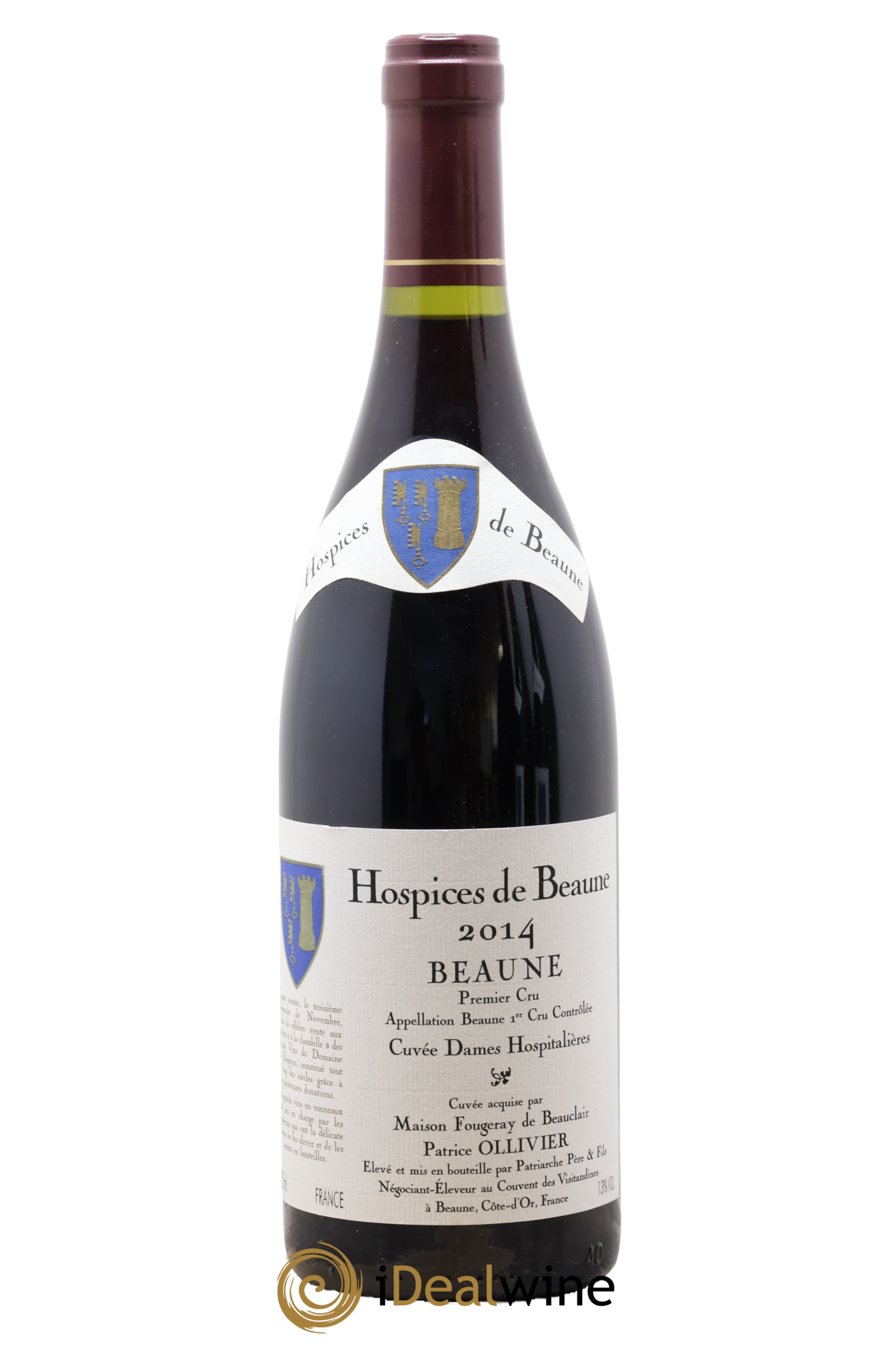 Beaune 1er Cru Cuvée des Dames Hospitalières Fougeray de Beauclair Hospices de Beaune 2014 - Lotto di 1 bottiglia - 0