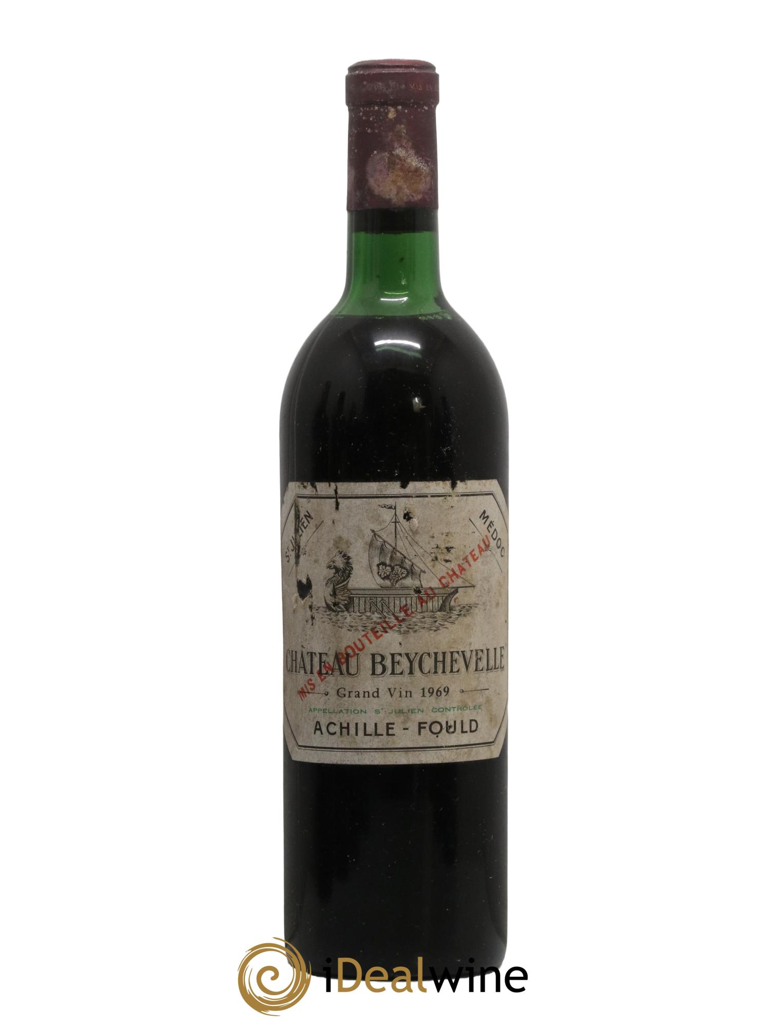 Château Beychevelle 4ème Grand Cru Classé 1969 - Lot de 1 bouteille - 0