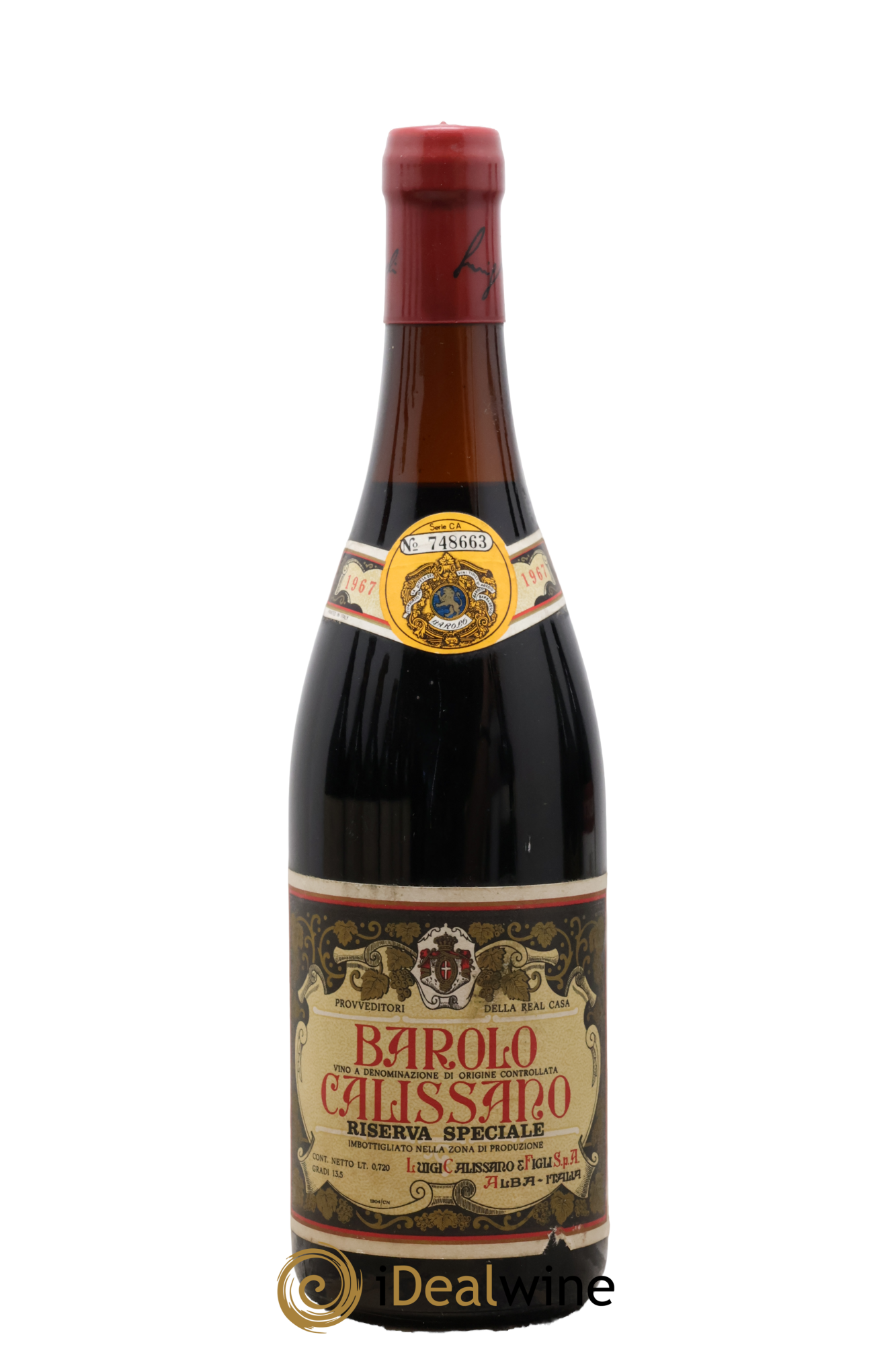 Barolo DOCG Riserva Speciale Luigi Calissano 1967 - Posten von 1 Flasche - 0
