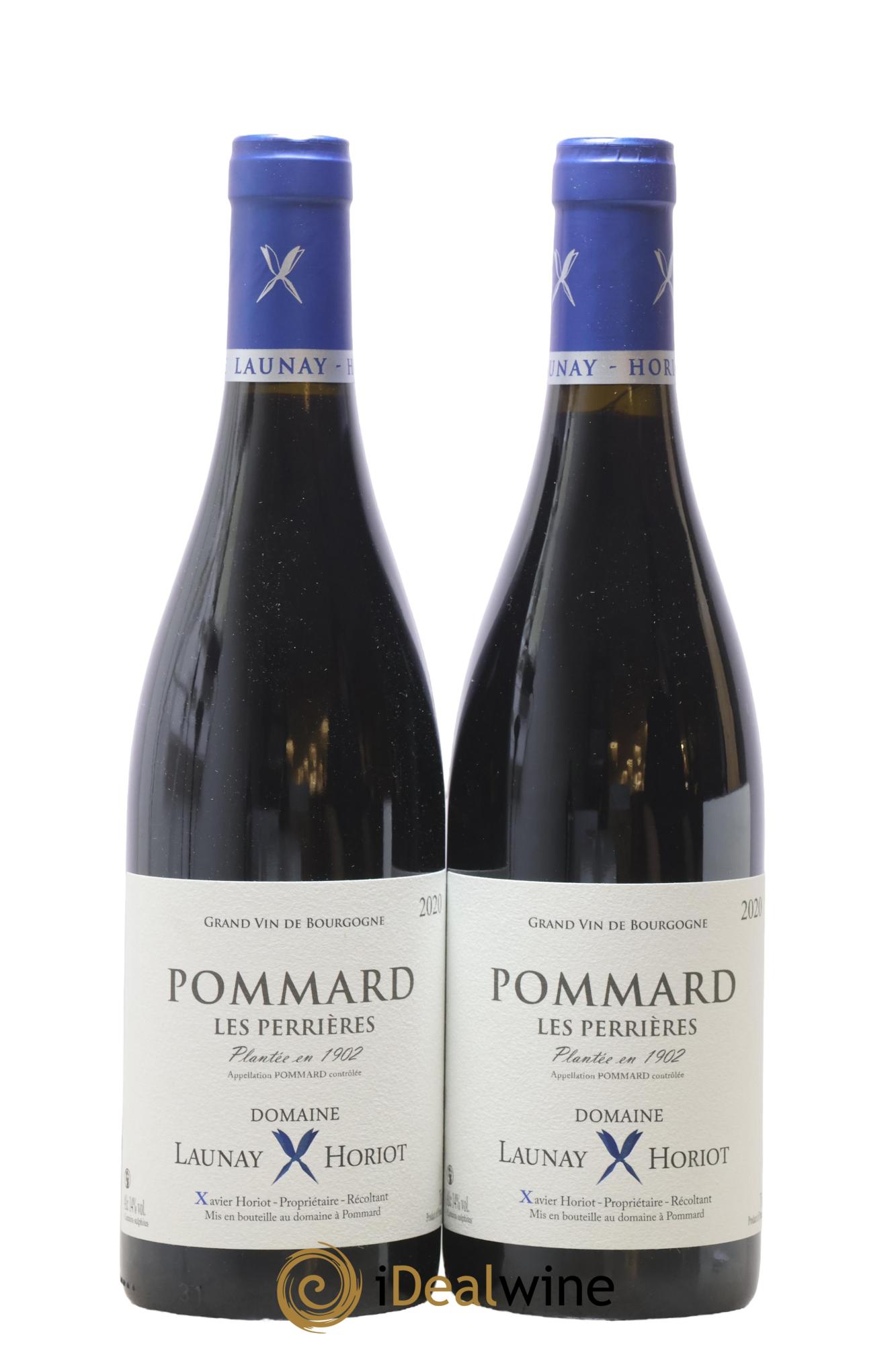Pommard Les Perrières Plantée en 1902 Launay Horiot 2020 - Lot de 2 bouteilles - 0