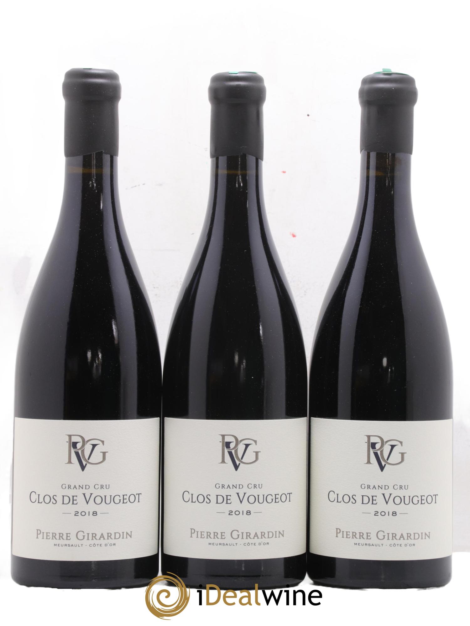 Clos de Vougeot Grand Cru Pierre Girardin 2018 - Lot de 3 bouteilles - 0