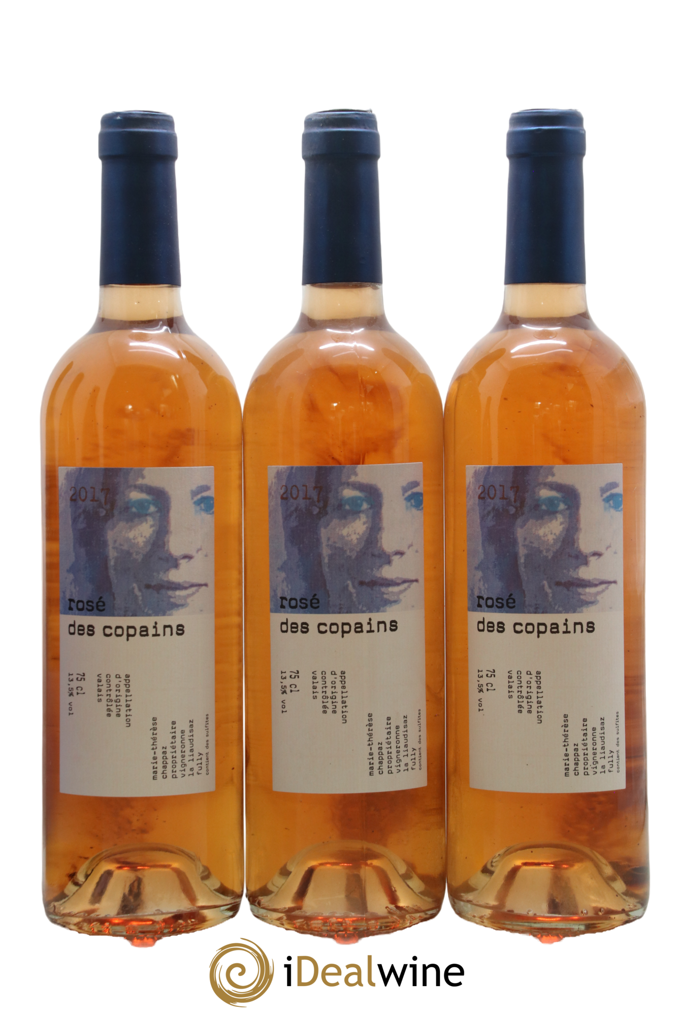 Valais Rosé des Copains Marie-Thérèse Chappaz - Domaine Des Claives 2017 - Lot de 3 bouteilles - 0