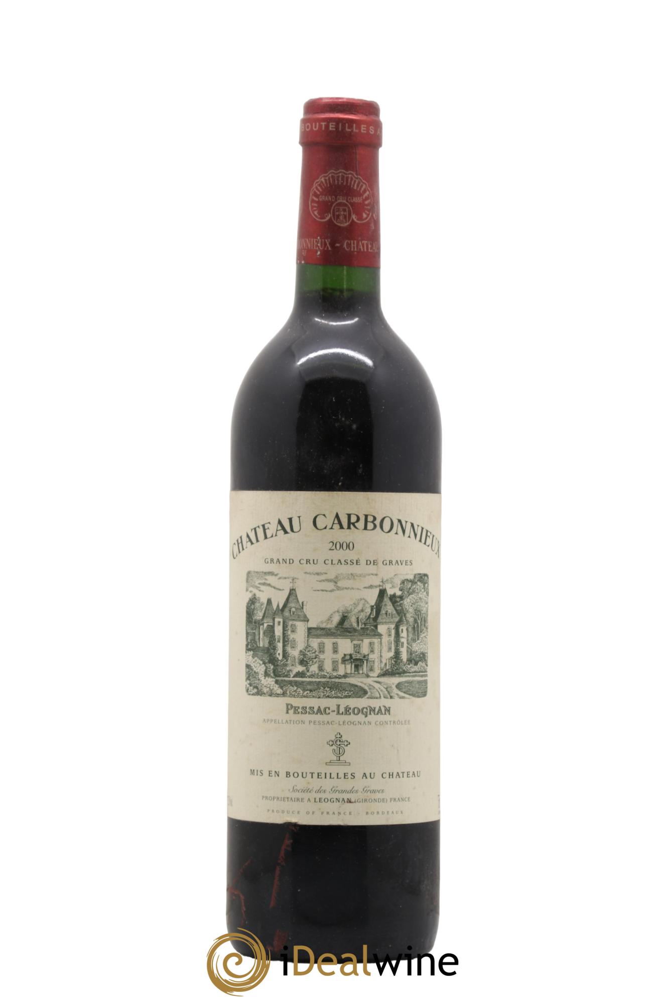 Château Carbonnieux Cru Classé de Graves 2000 - Lot de 1 bouteille - 0