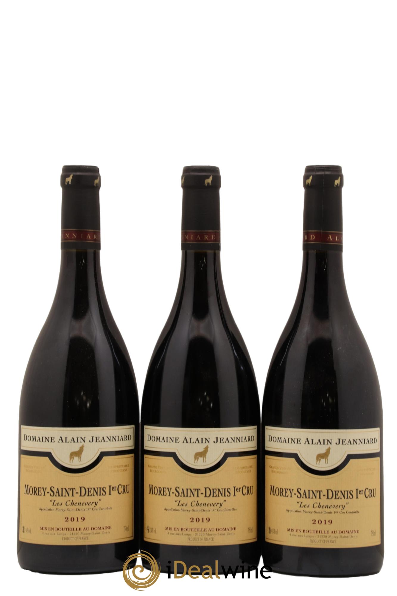 Morey-Saint-Denis 1er Cru Les Chenevery Domaine Alain Jeanniard 2019 - Lot de 3 bouteilles - 0