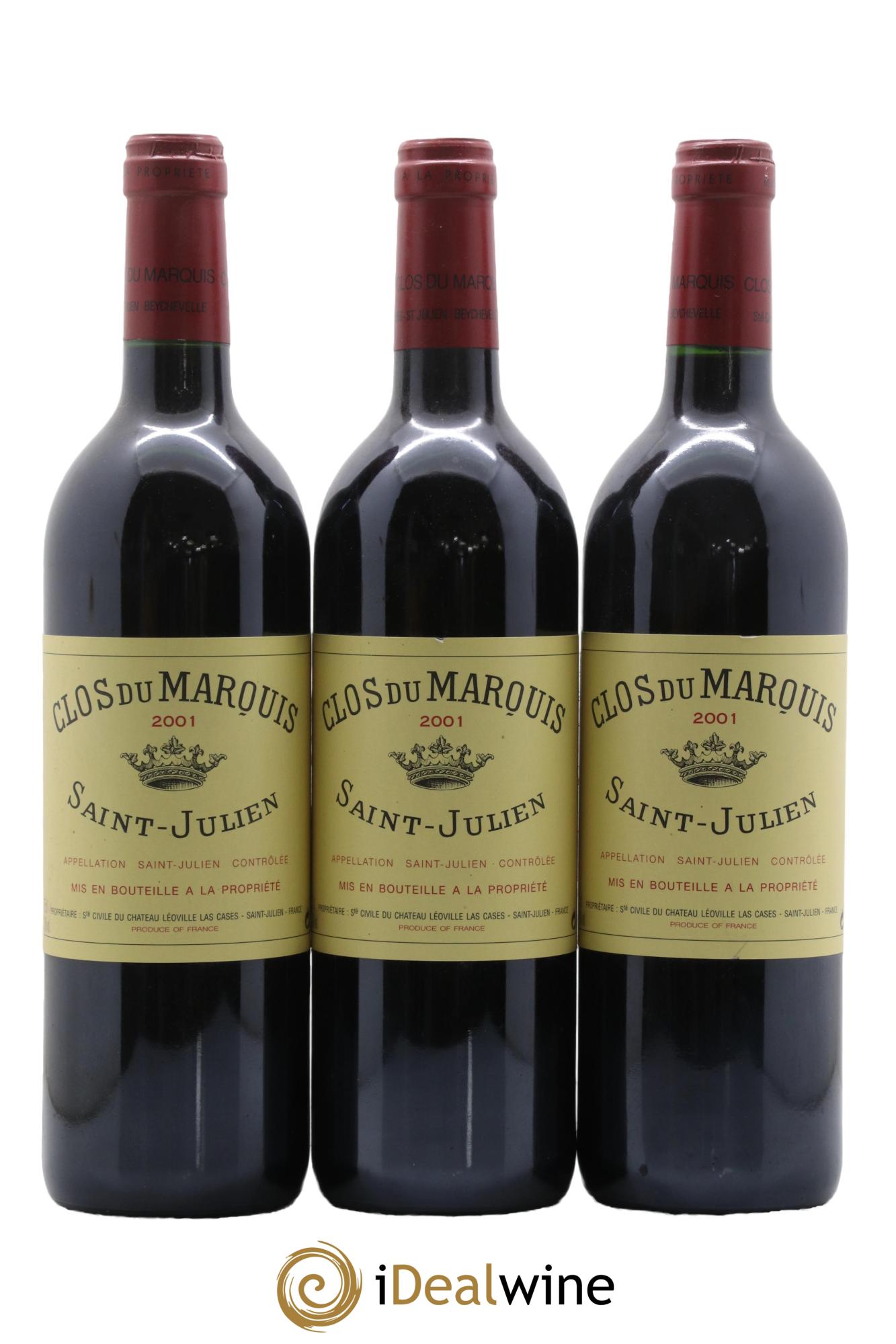 Clos du Marquis 2001 - Lot de 6 bouteilles - 2