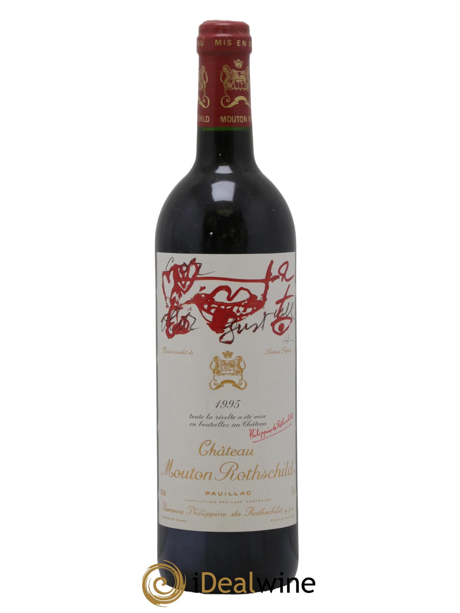Château Mouton Rothschild 1er Grand Cru Classé 1995 - Lot de 1 bouteille - 0