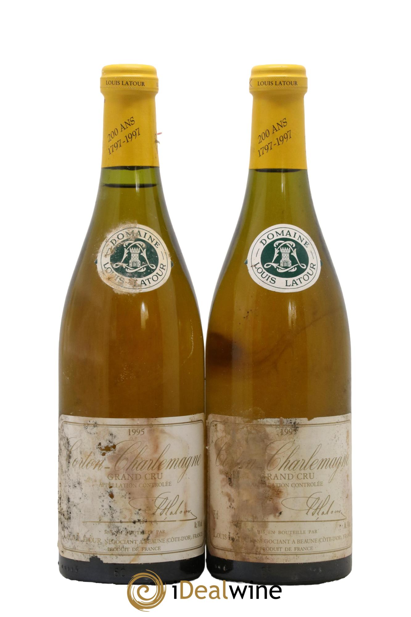 Corton-Charlemagne Grand Cru Louis Latour  1995 - Lot of 2 bottles - 0
