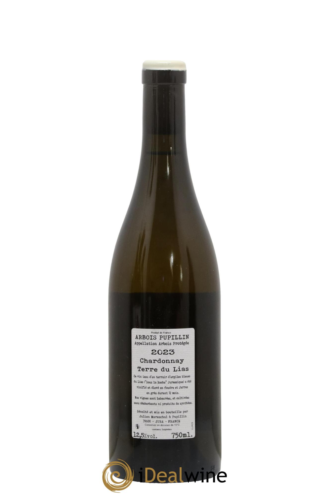 Arbois-Pupillin Chardonnay Terre du Lias Domaine de la Borde 2023 - Lot de 1 bouteille - 1