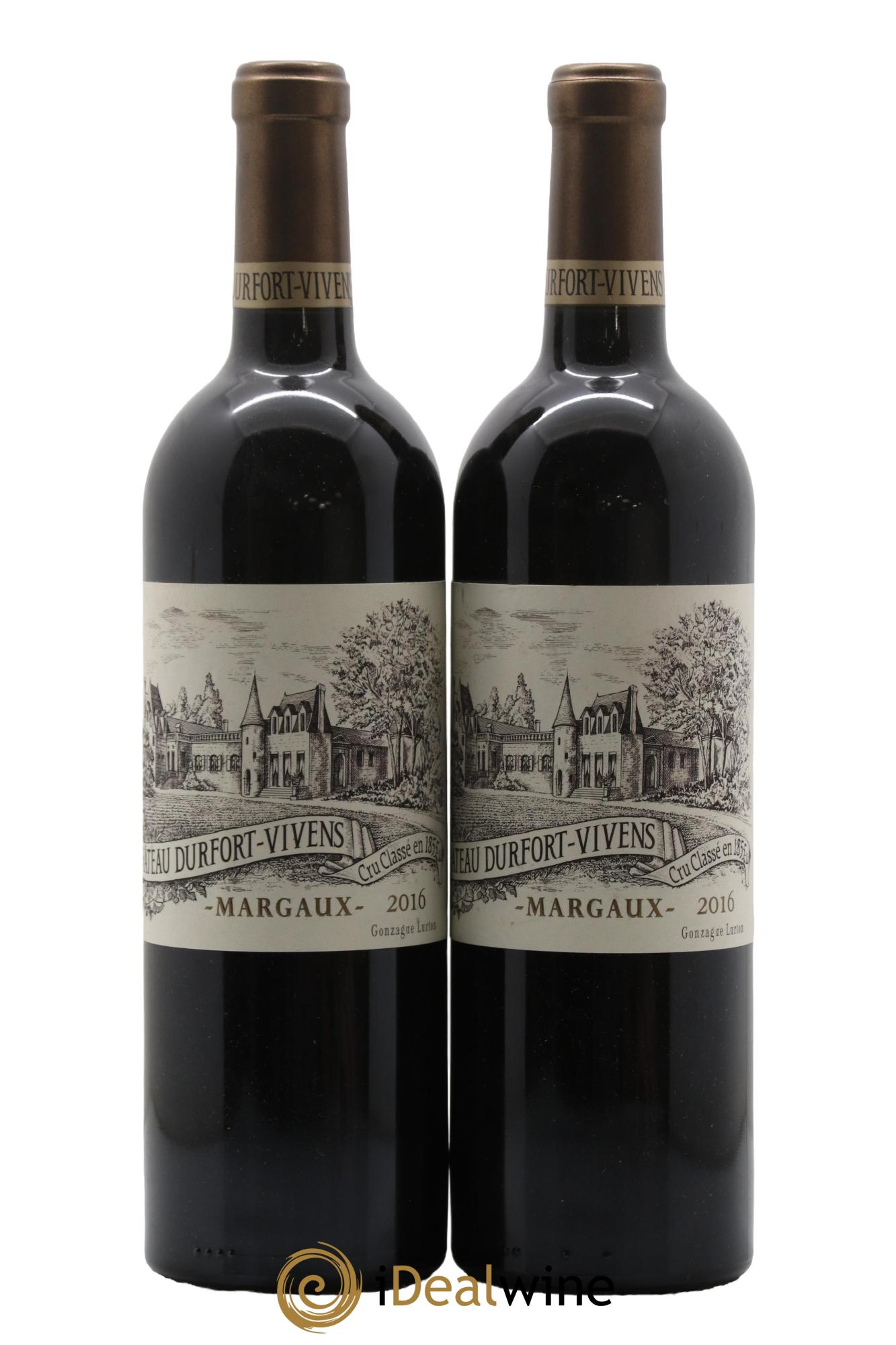 Château Durfort Vivens 2ème Grand Cru Classé 2016 - Lotto di 2 bottiglie - 1