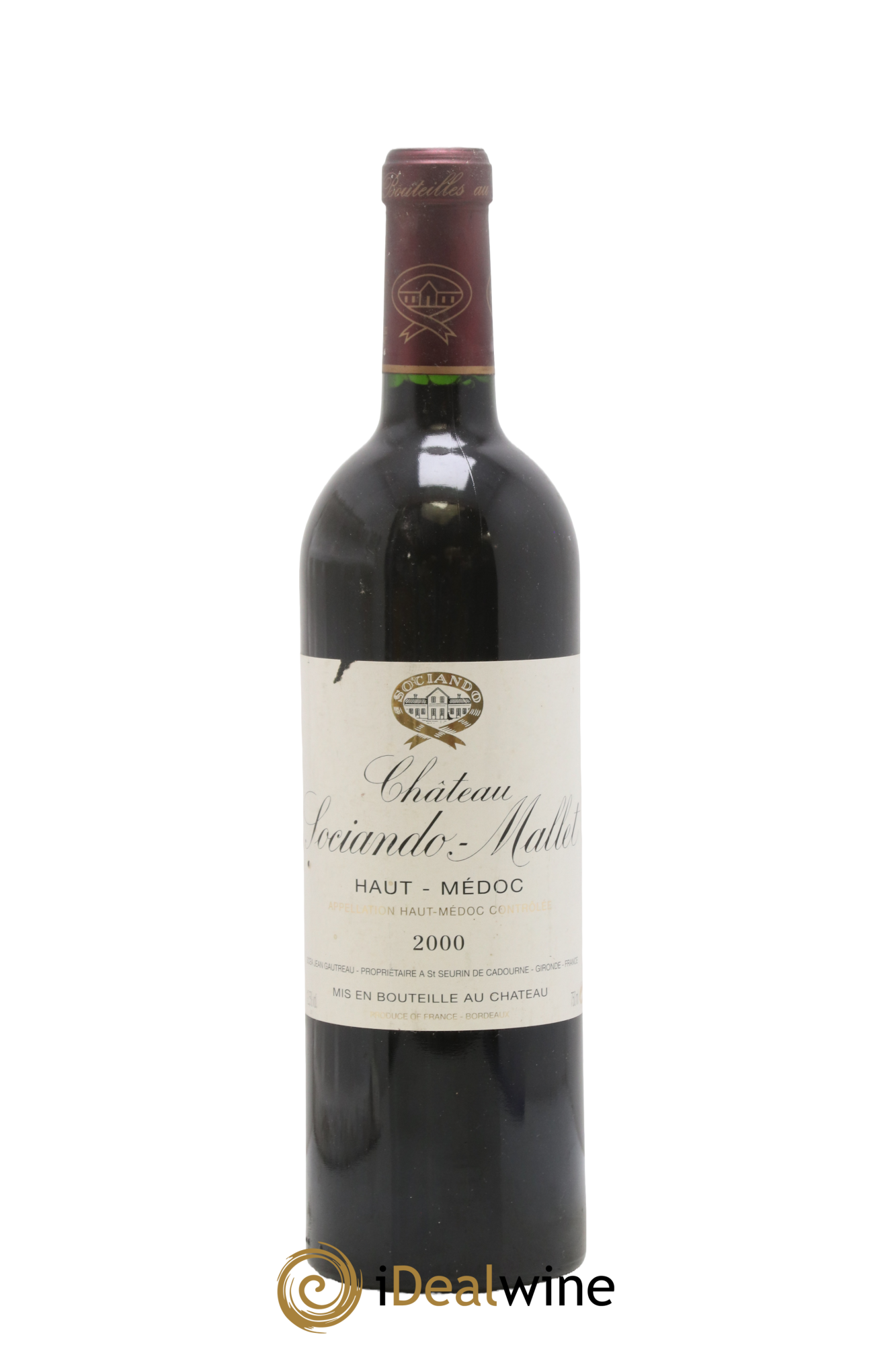 Château Sociando Mallet 2000 - Lot of 1 bottle - 0