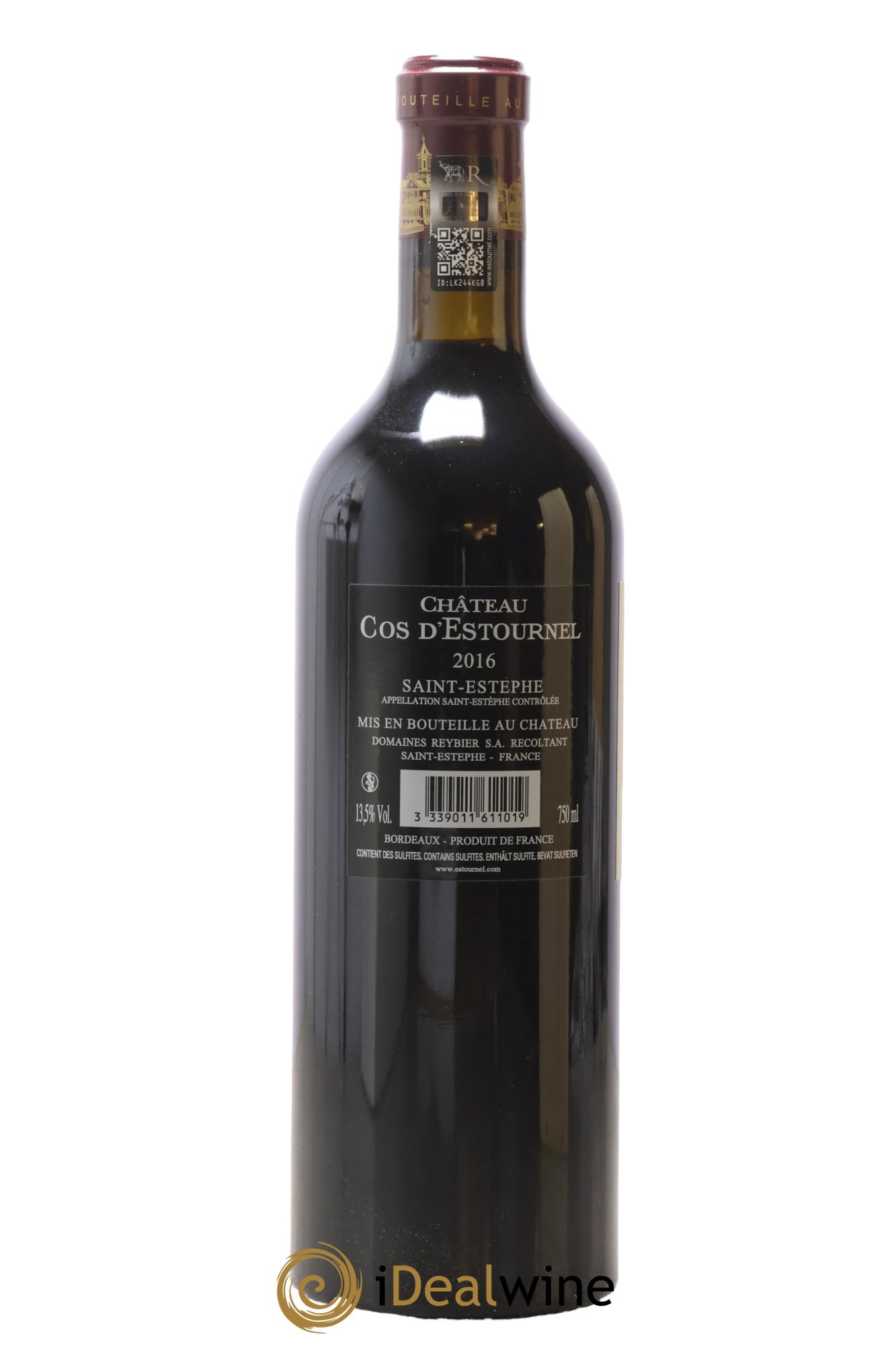Cos d'Estournel 2ème Grand Cru Classé 2016 - Lot de 1 bouteille - 2