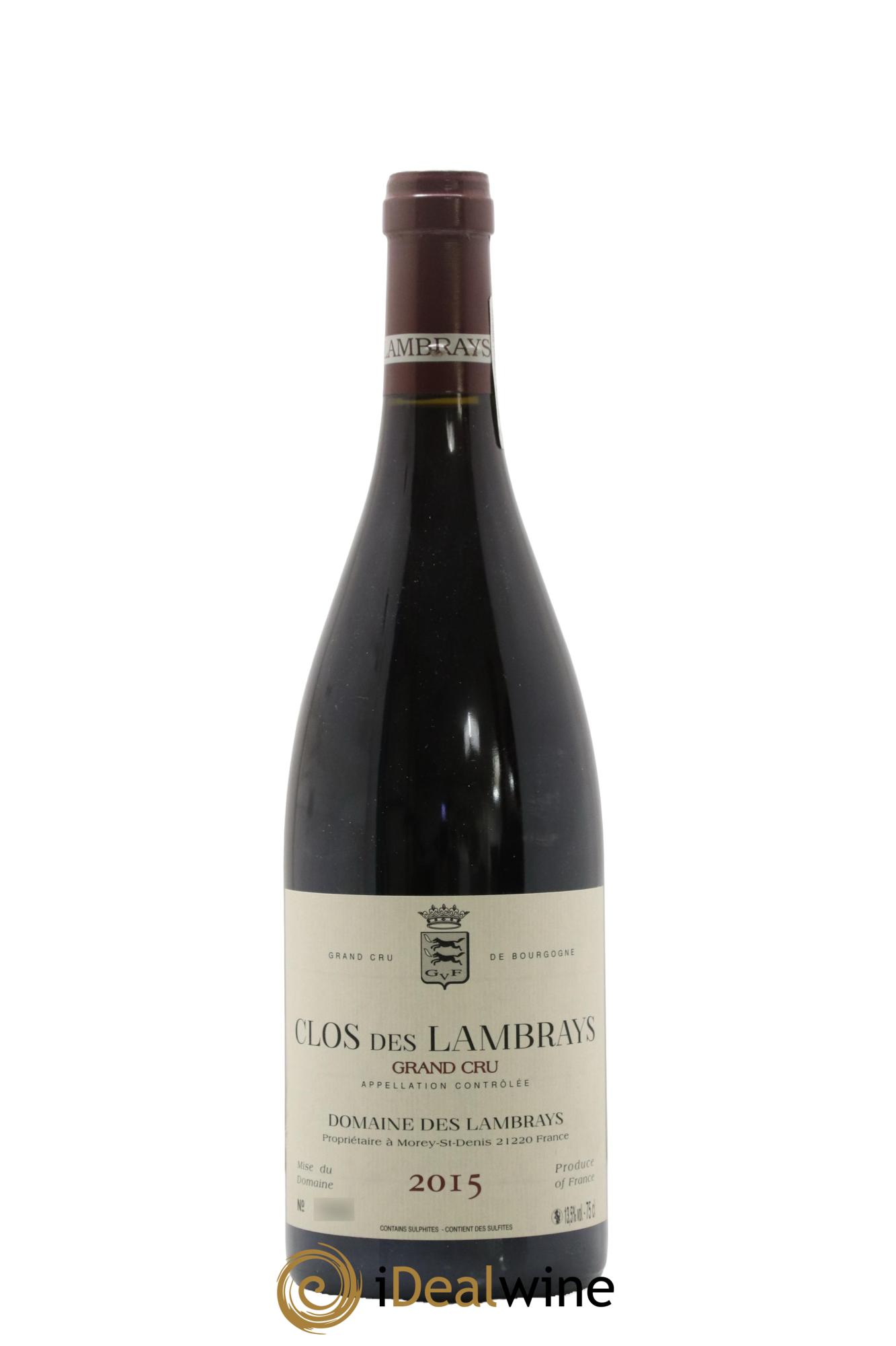 Clos des Lambrays Grand Cru Domaine des Lambrays 2015 - Lot of 1 bottle - 0