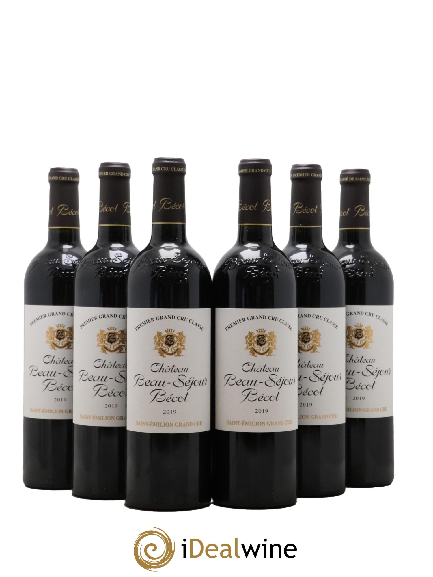 Château Beau-Séjour Bécot 1er Grand Cru Classé B 2019 - Lot of 6 bottles - 0