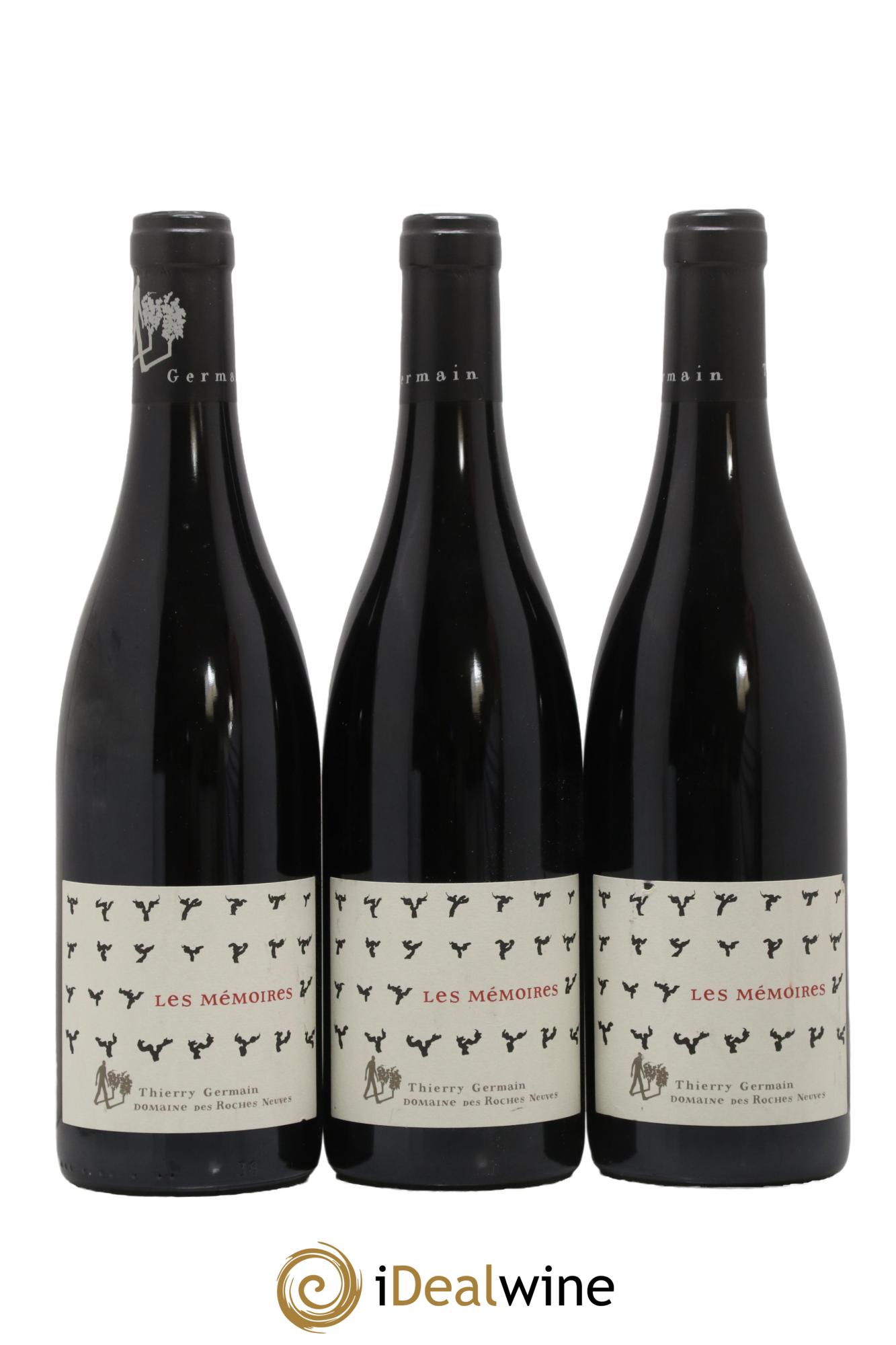 Saumur-Champigny Les Mémoires Domaine des Roches Neuves - Thierry Germain 2017 - Lot de 3 bouteilles - 0