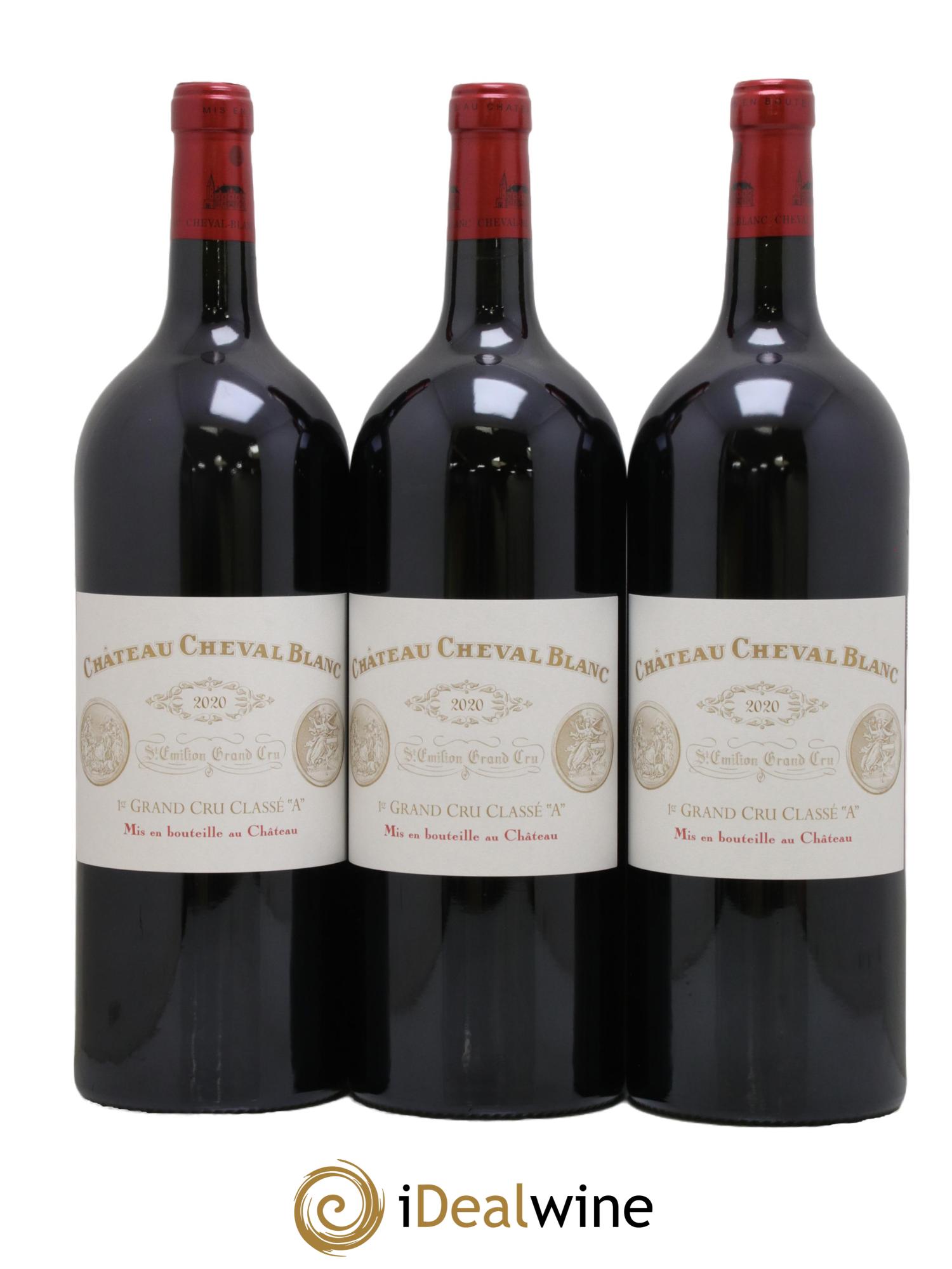 Château Cheval Blanc 1er Grand Cru Classé A 2020 - Lot of 3 magnums - 0