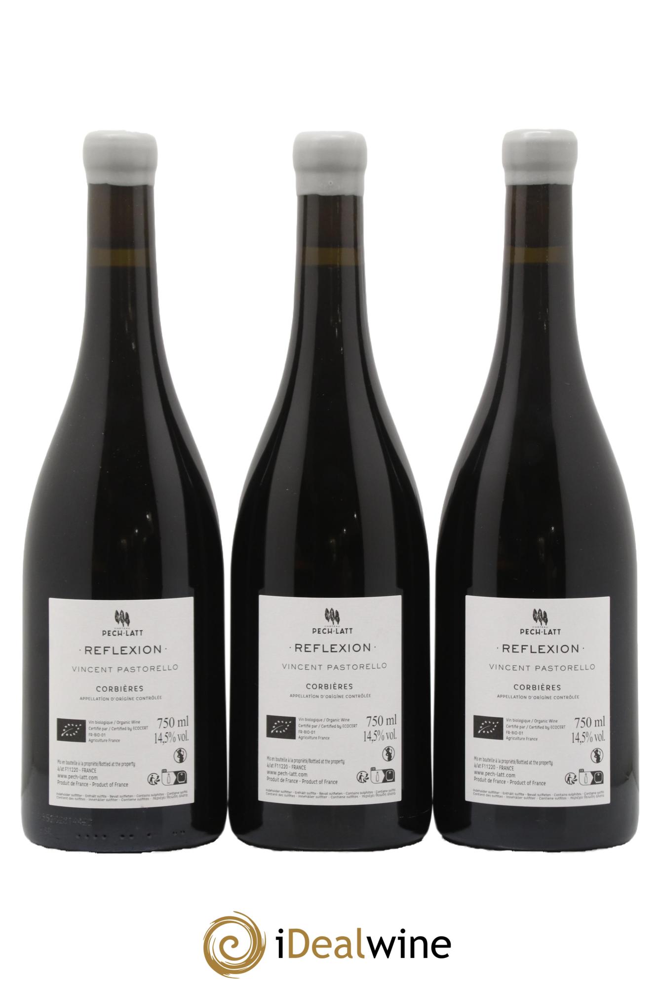 Corbières Réflexion Château Pech-Latt 2022 - Lot de 3 bouteilles - 1