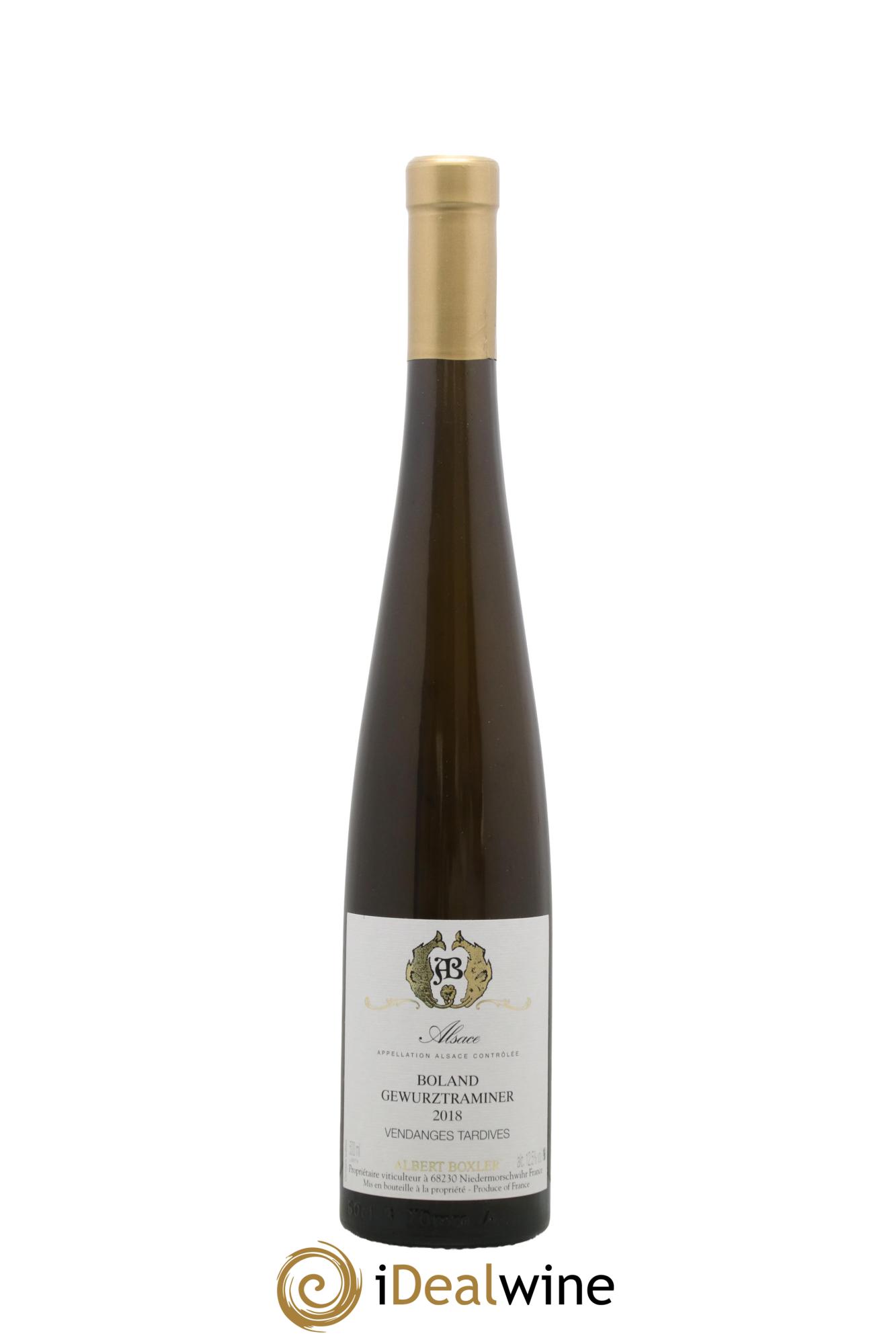 Alsace Gewurztraminer Boland Vendanges Tardives Albert Boxler  2018 - Posten von 1 Format 50cl - 0