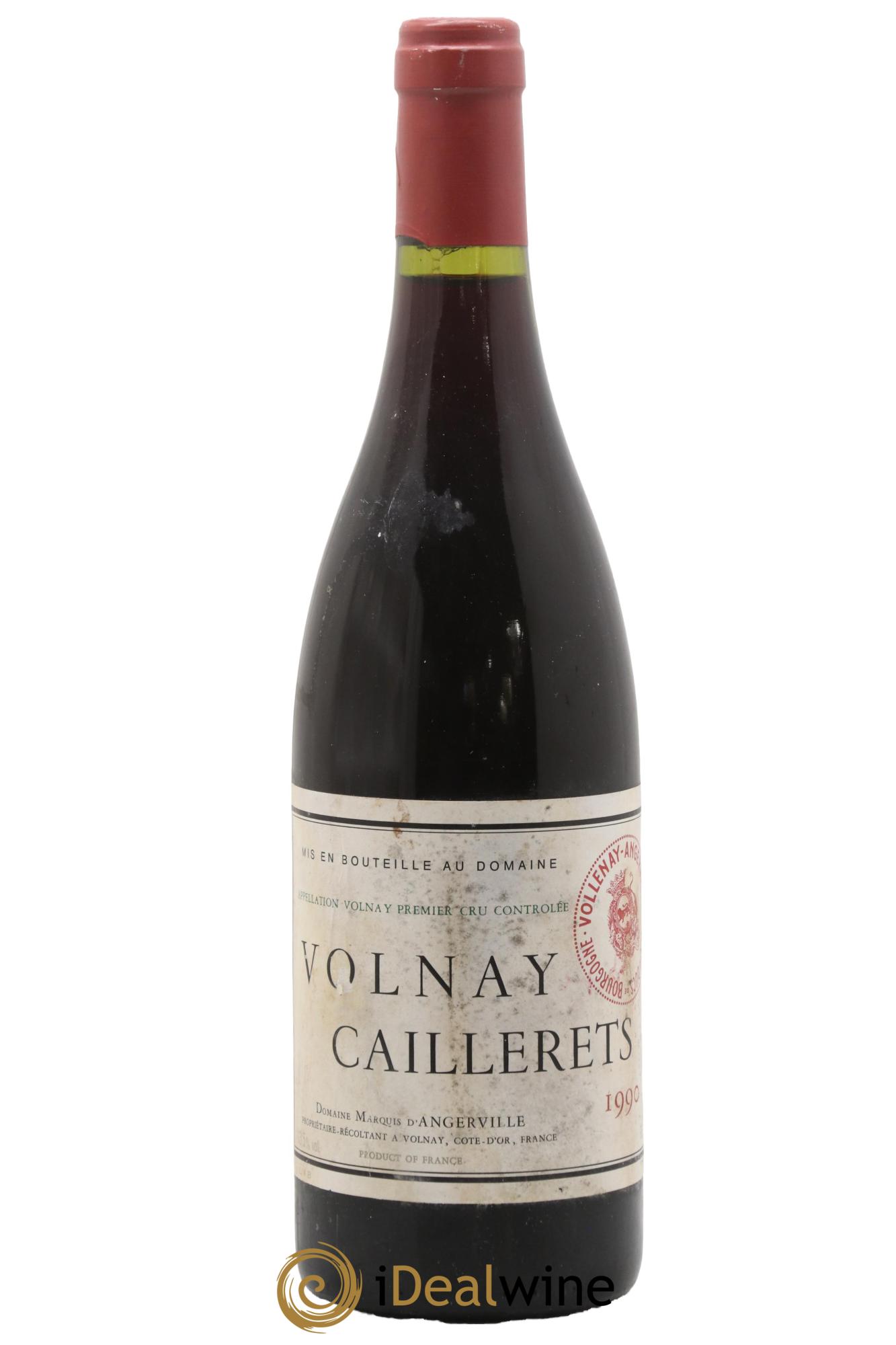 Volnay 1er Cru Caillerets Marquis d'Angerville (Domaine) 1990 - Lot de 1 bouteille - 0