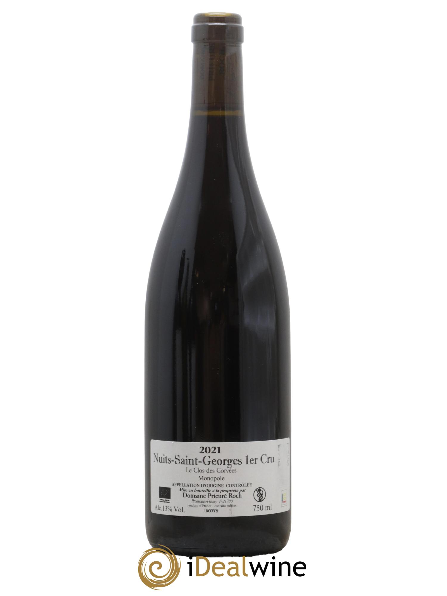 Nuits-Saint-Georges 1er Cru Le Clos des Corvées Vieilles Vignes Prieuré Roch 2021 - Lot de 1 bouteille - 1