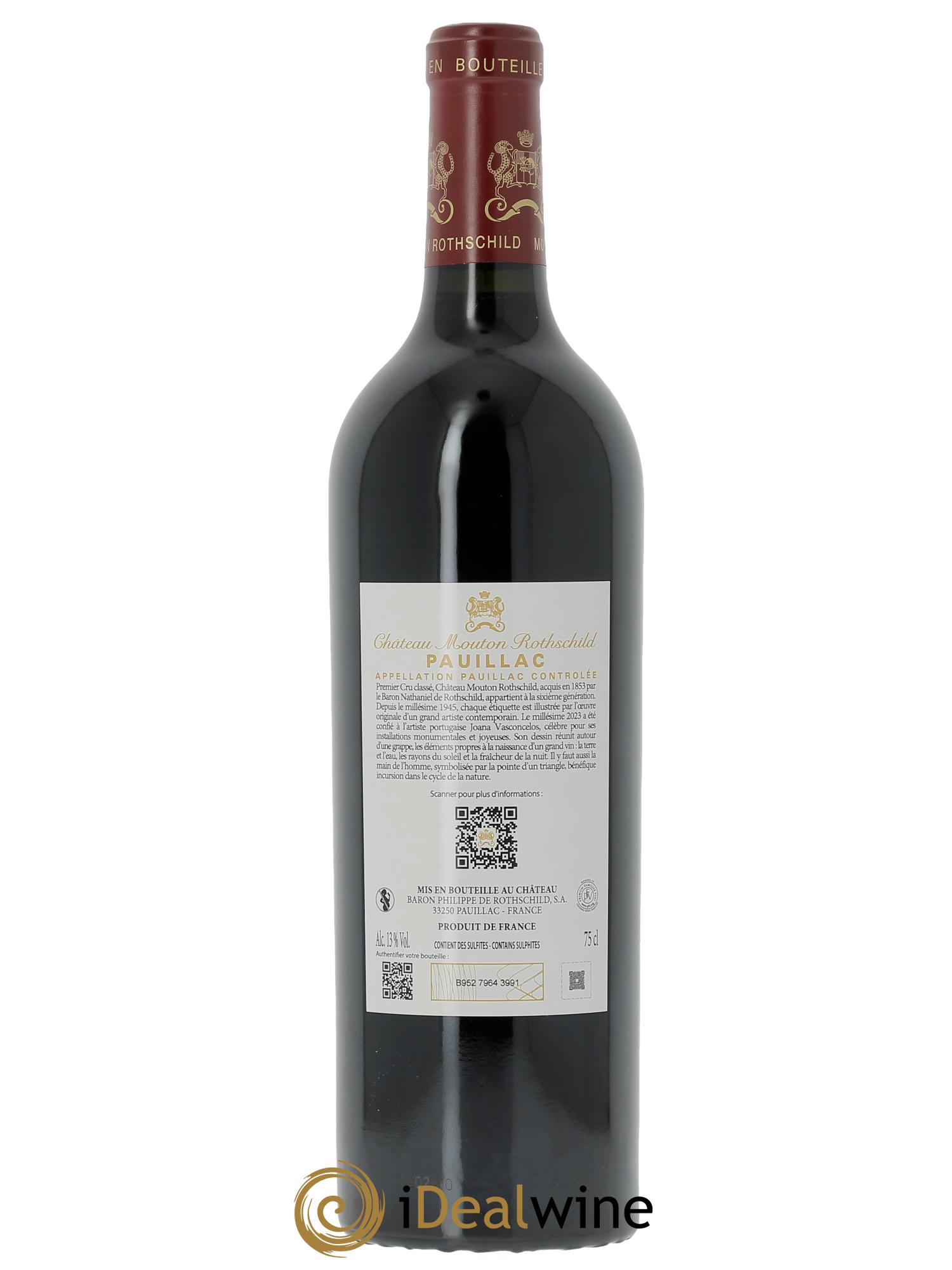 Château Mouton Rothschild 1er Grand Cru Classé  2023 - Lotto di 1 bottiglia - 2
