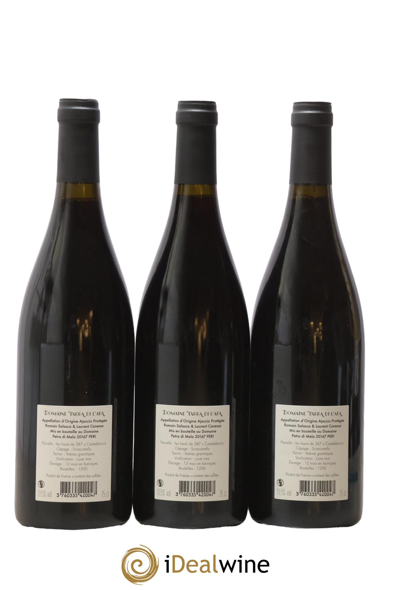 Ajaccio Regina Tarra di L'Apa 2019 - Posten von 3 Flaschen - 1