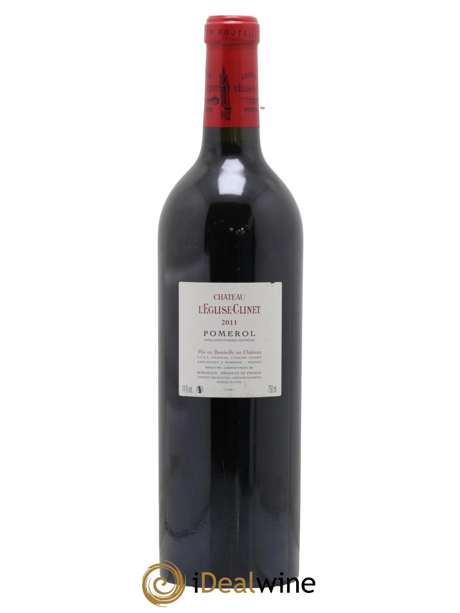 Château l' Église Clinet 2011 - Lot de 1 bouteille - 1