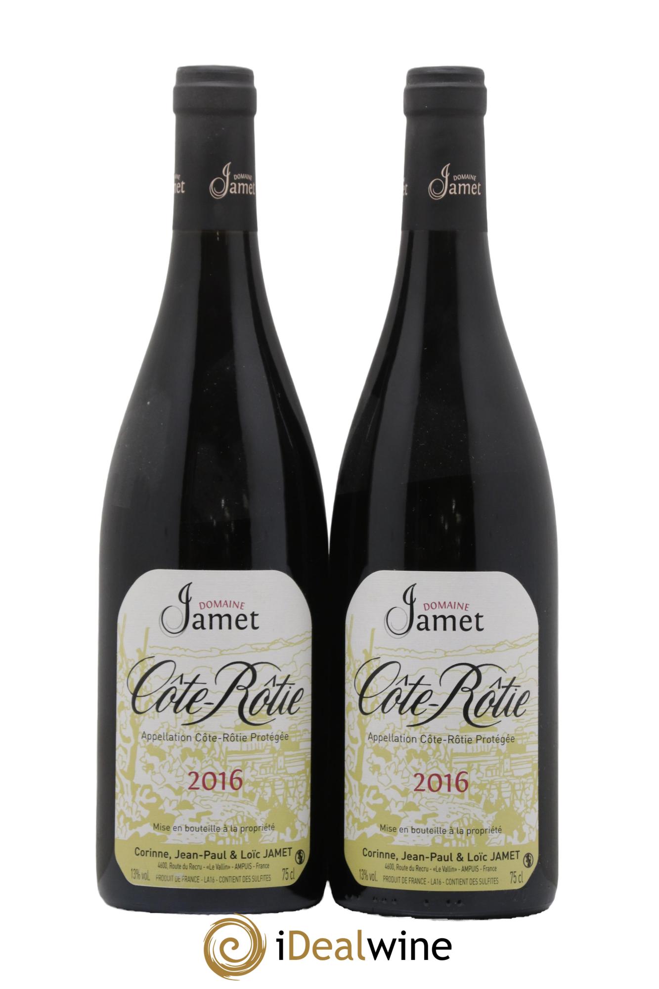 Côte-Rôtie Jamet (Domaine) 2016 - Lot of 2 bottles - 0