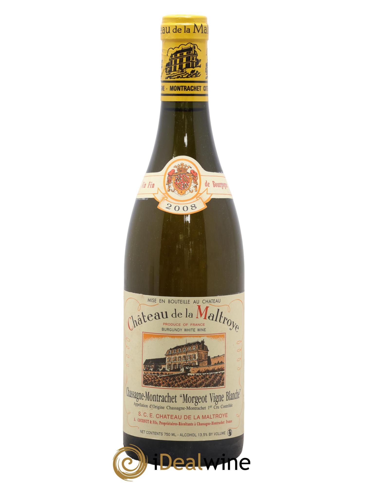 Chassagne-Montrachet 1er Cru Morgeot Vigne Blanche Château de la Maltroye 2008 - Posten von 1 Flasche - 0