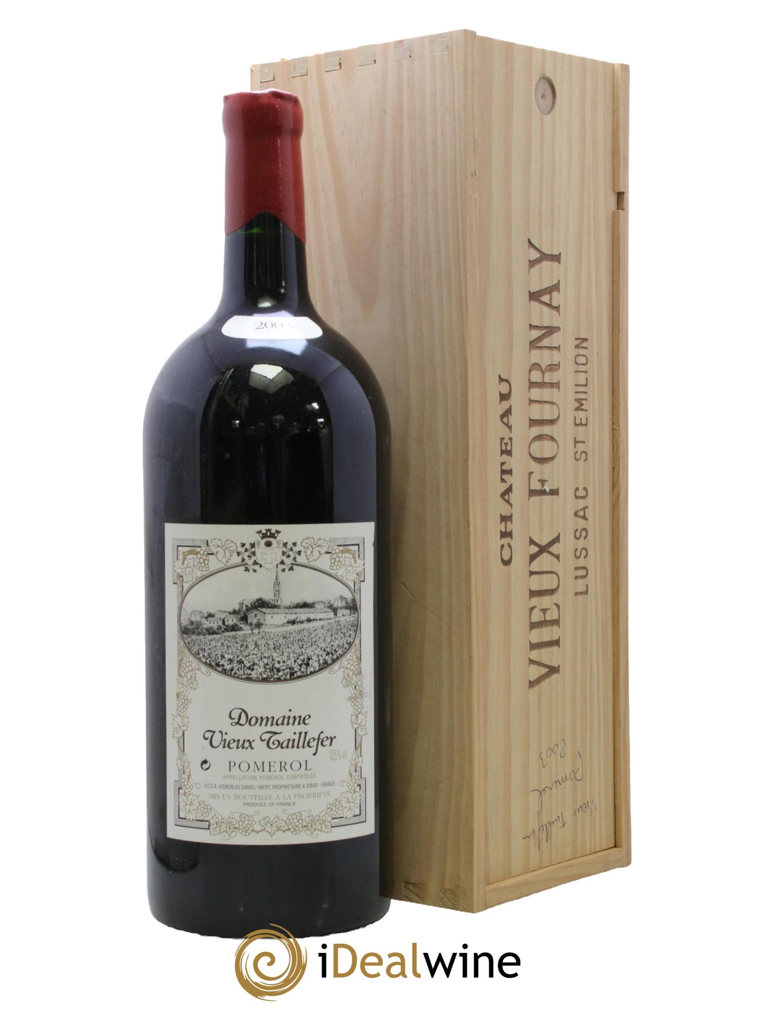 Pomerol Domaine Vieux Taillefer 2003 - Posten von 1 Doppel-Magnum - 0
