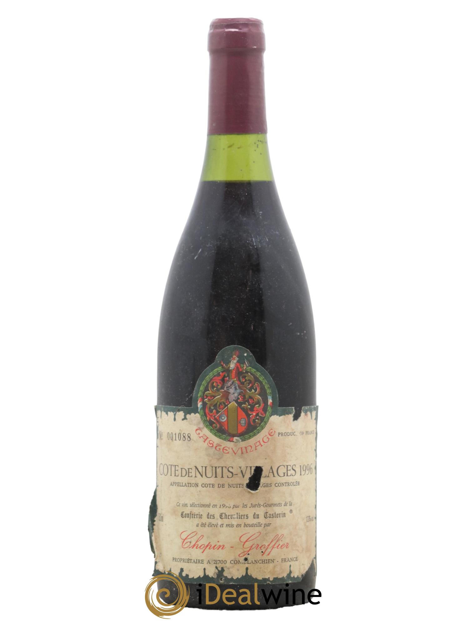 Côte de Nuits-Villages Chopin-Groffier Tastevin 1996 - Lot de 1 bouteille - 0