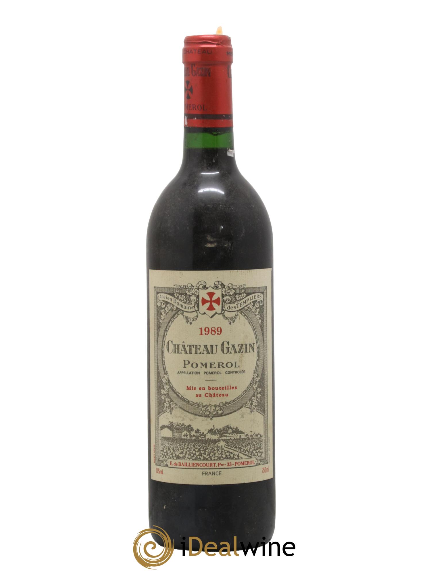 Château Gazin 1989 - Lot de 1 bouteille - 0