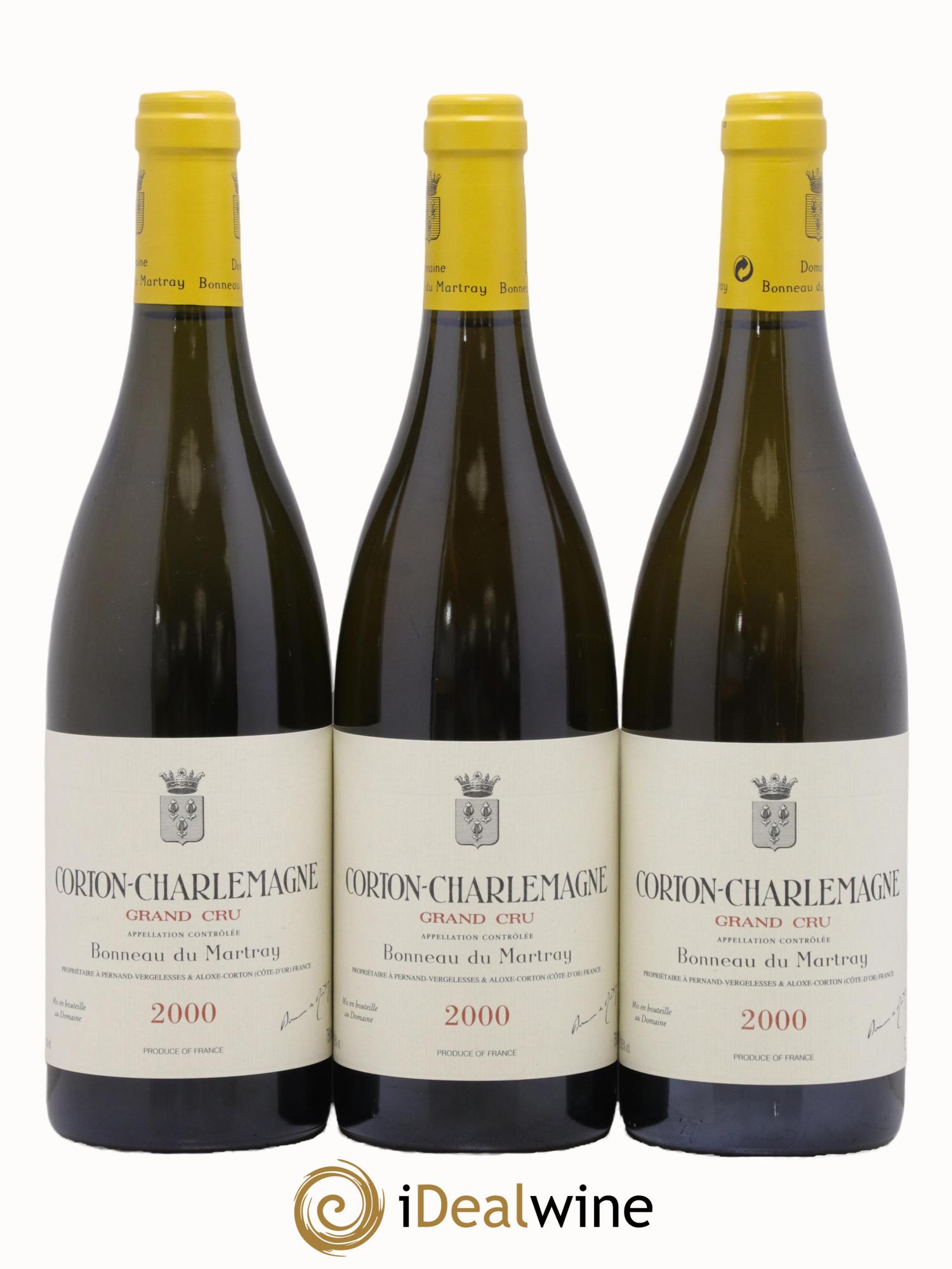 Corton-Charlemagne Grand Cru Bonneau du Martray (Domaine) 2000 - Posten von 3 Flaschen - 0