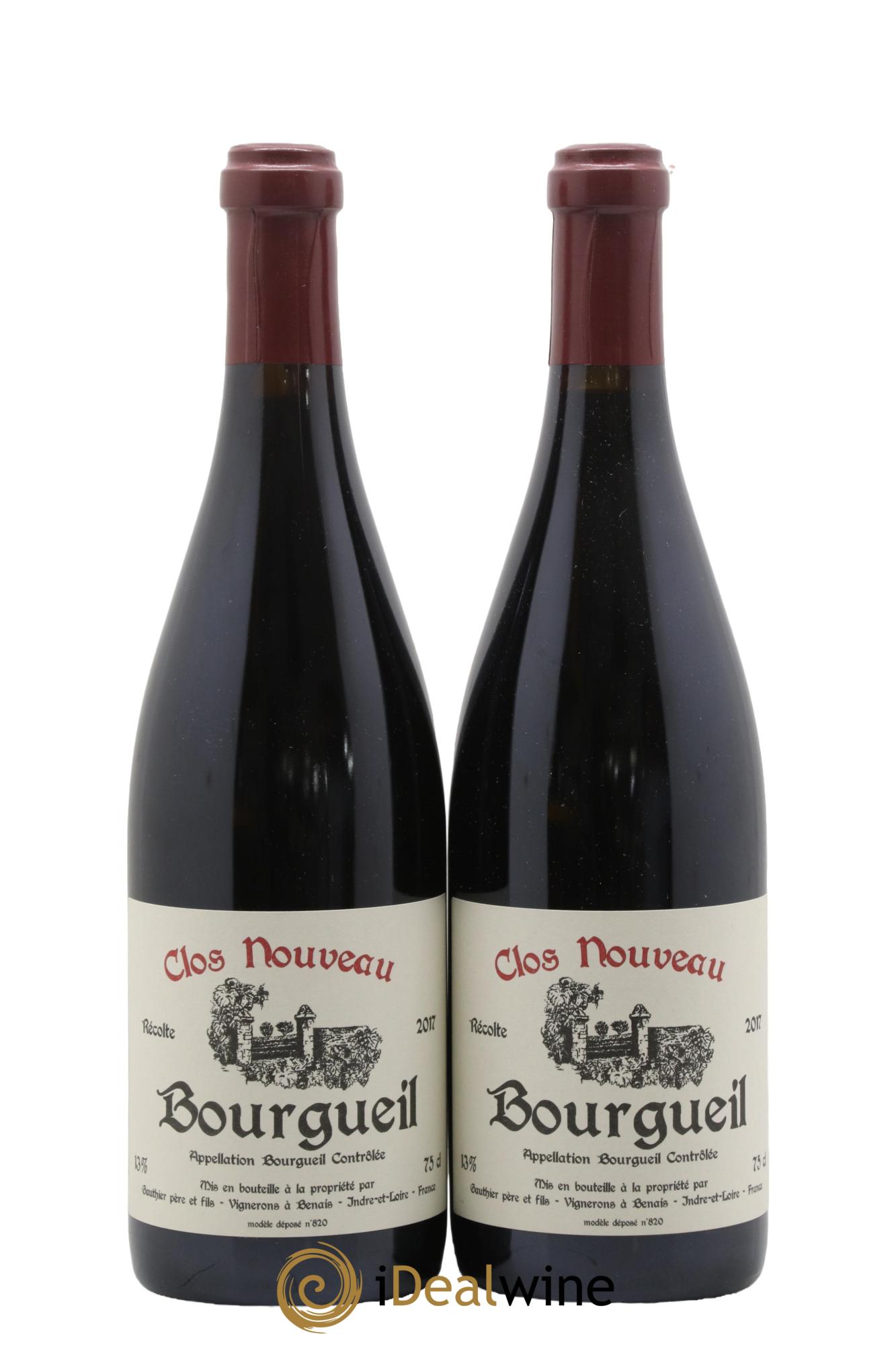 Bourgueil Clos Nouveau Domaine du Bel Air 2017 - Lot de 2 bouteilles - 0