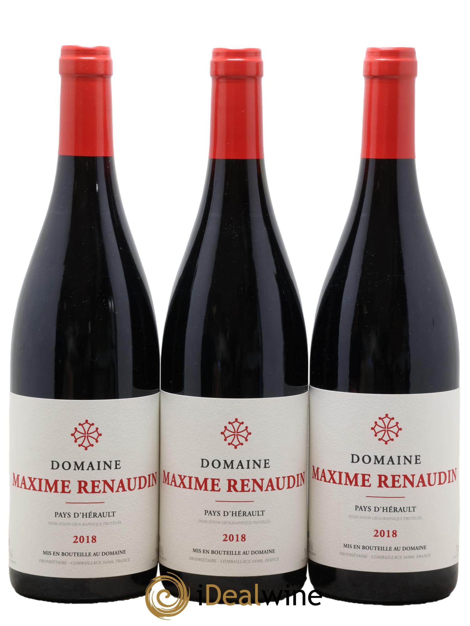 IGP Pays d'Hérault Maxime Renaudin 2018 - Lot of 3 bottles - 0