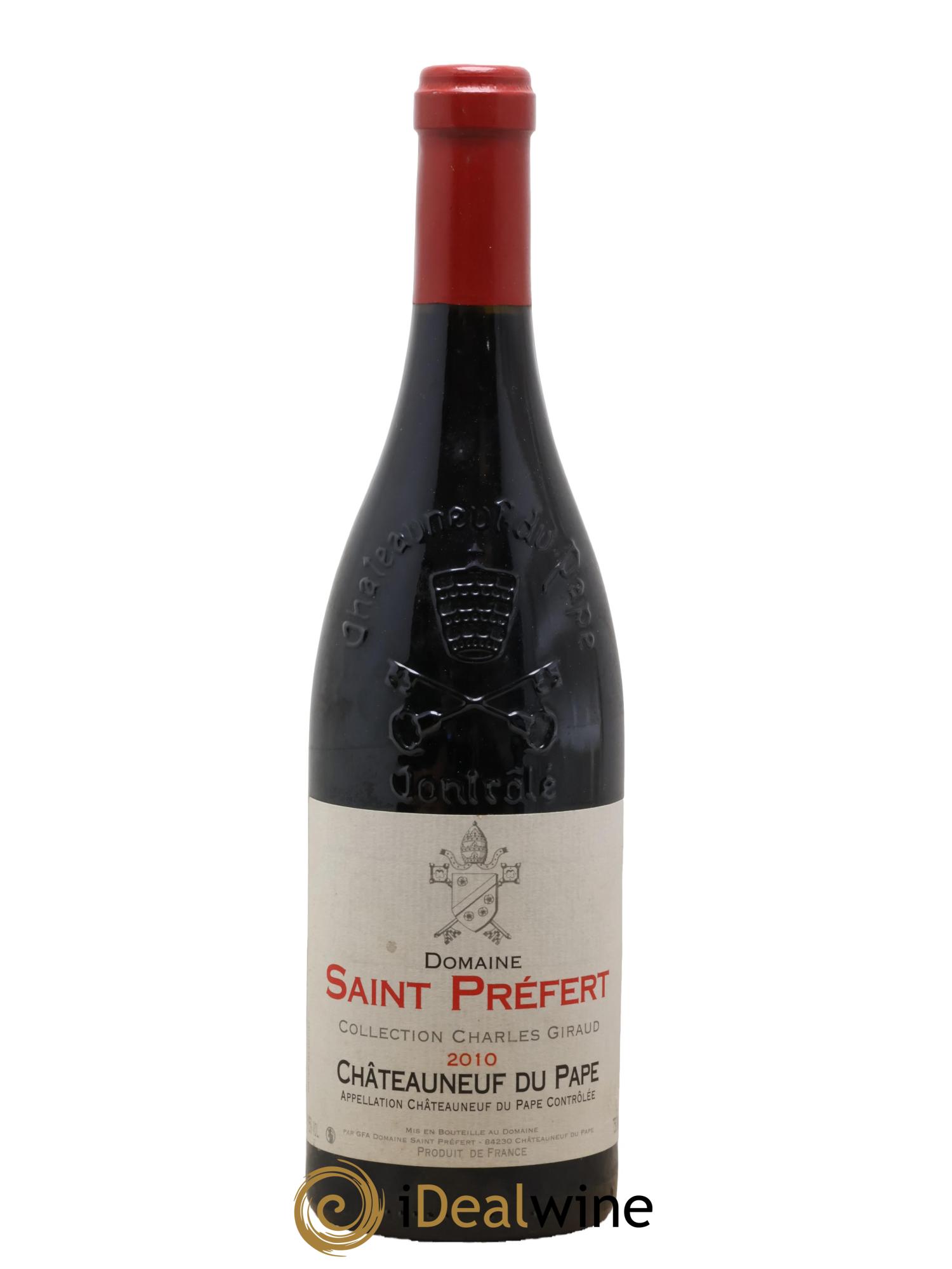 Châteauneuf-du-Pape Collection Charles Giraud Domaine Saint-Préfert 2010 - Lot de 1 bouteille - 0
