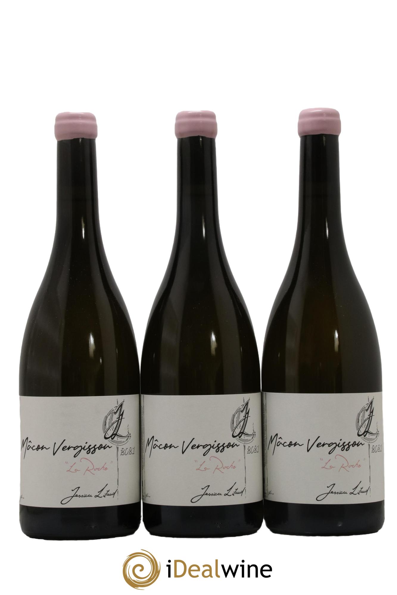 Mâcon-Vergisson La Roche Jessica Litaud 2021 - Lot of 3 bottles - 0