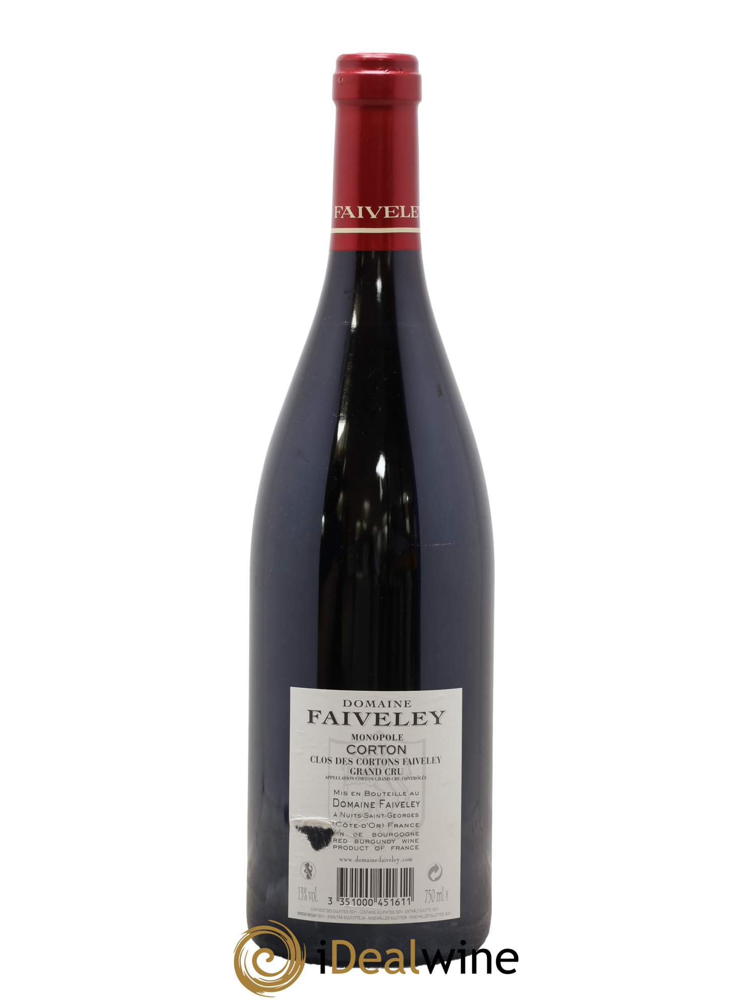 Corton Grand Cru Clos des Cortons Faiveley 2016 - Lot de 1 bouteille - 1