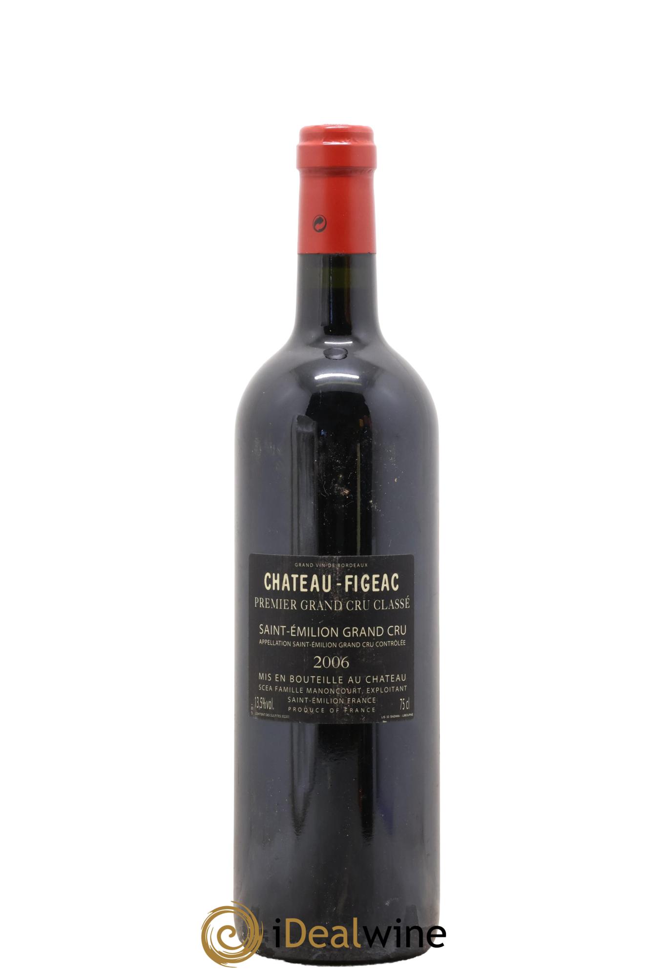 Château Figeac 1er Grand Cru Classé A 2006 - Lot de 1 bouteille - 1