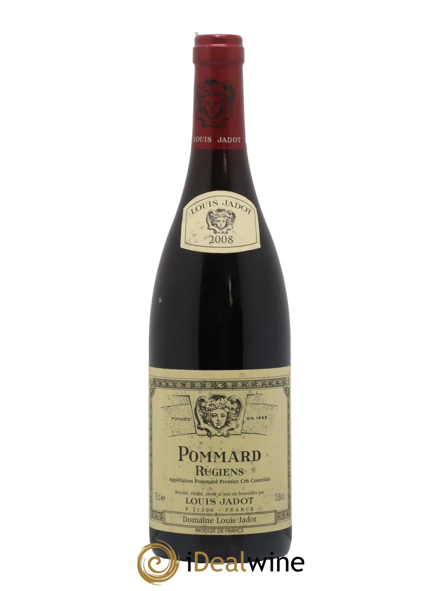 Pommard 1er Cru Les Rugiens Maison Louis Jadot 2008 - Lot de 1 bouteille - 0