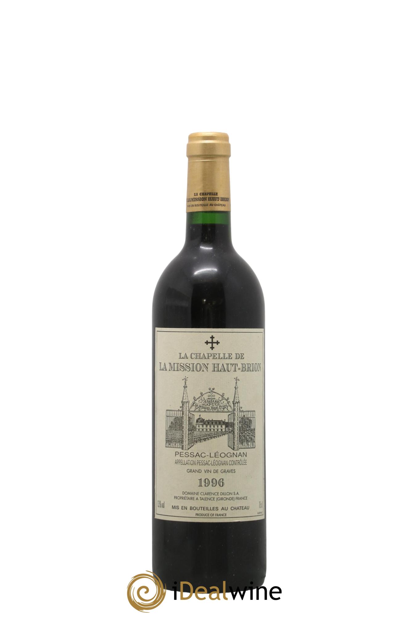 La Chapelle de La Mission Haut-Brion Second Vin 1996 - Posten von 1 Flasche - 0