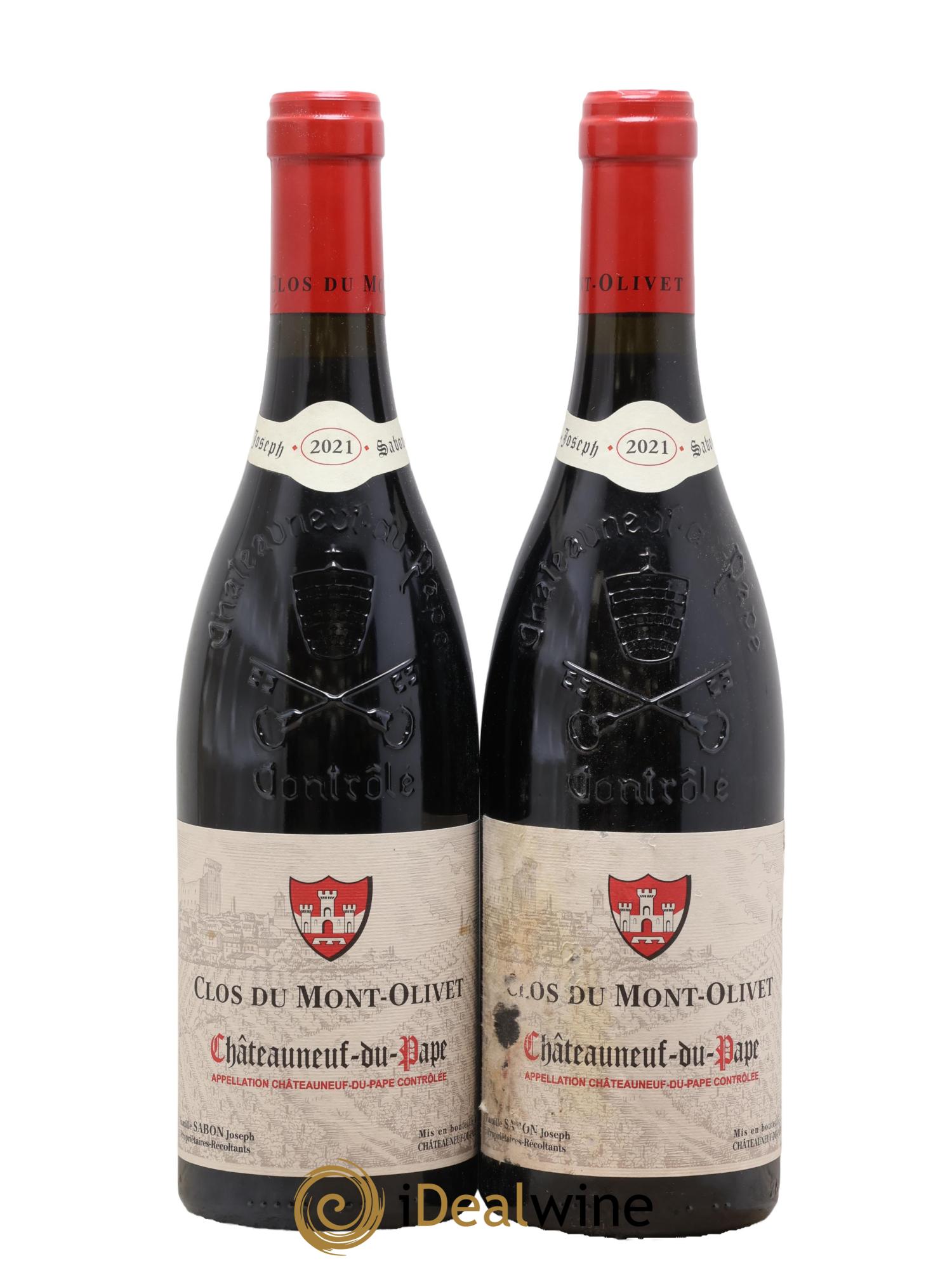 Châteauneuf-du-Pape Clos du Mont-Olivet 2021 - Lot de 2 bouteilles - 0