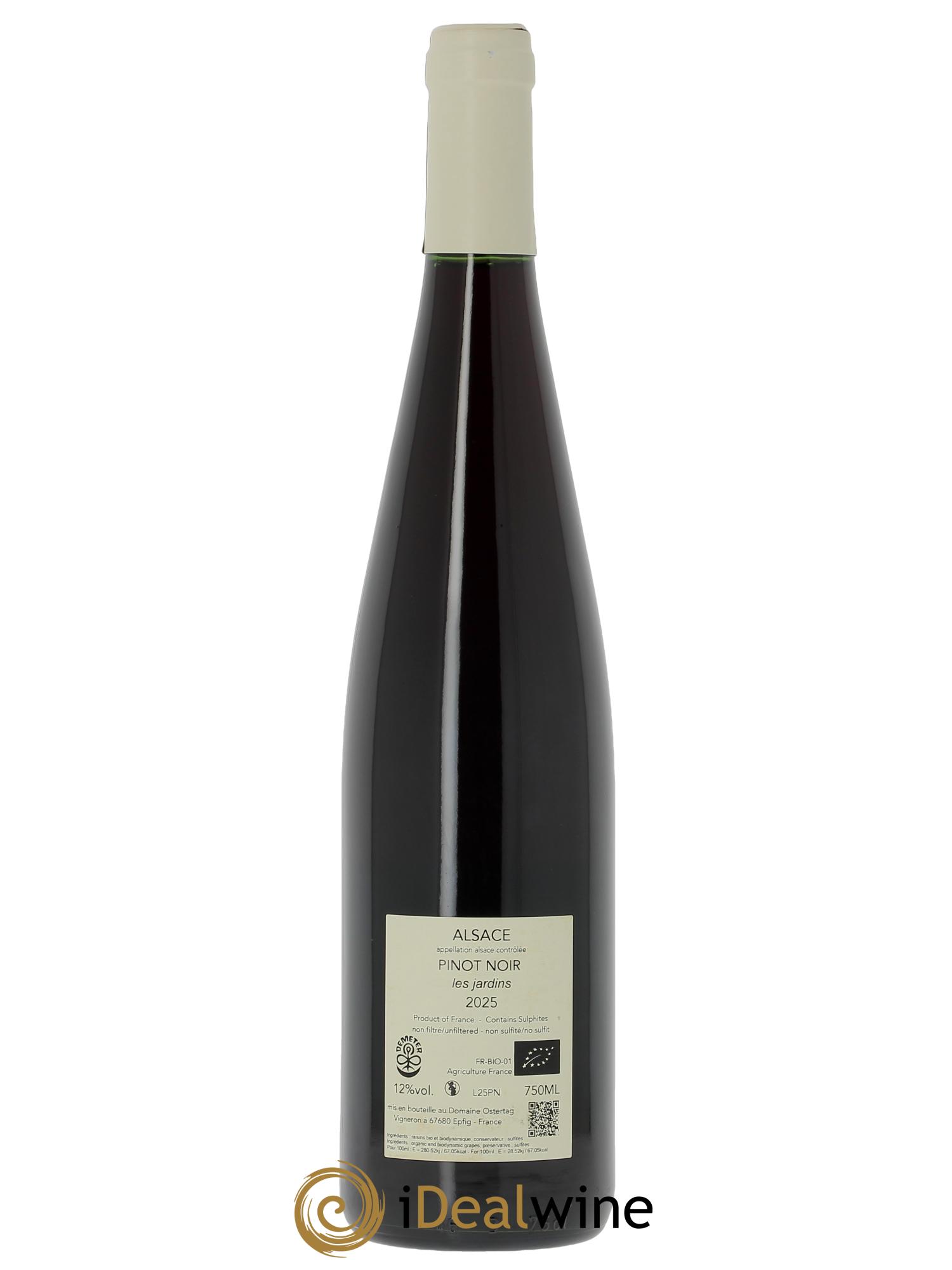 Alsace Pinot Noir Les Jardins Ostertag (Domaine)  2025 - Lot of 1 bottle - 1
