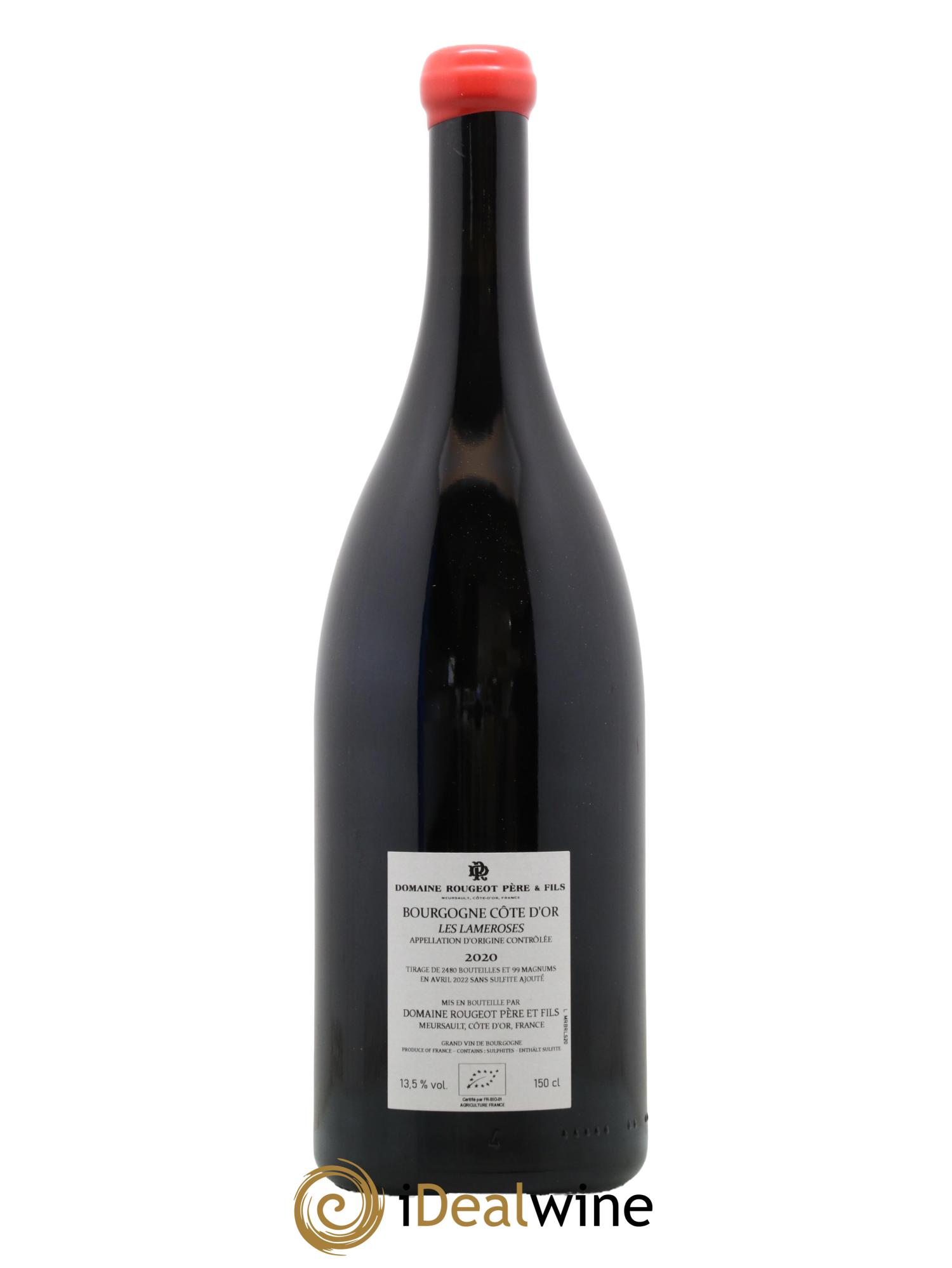 Bourgogne Les Lameroses Domaine Marc Rougeot 2020 - Lot de 1 magnum - 1