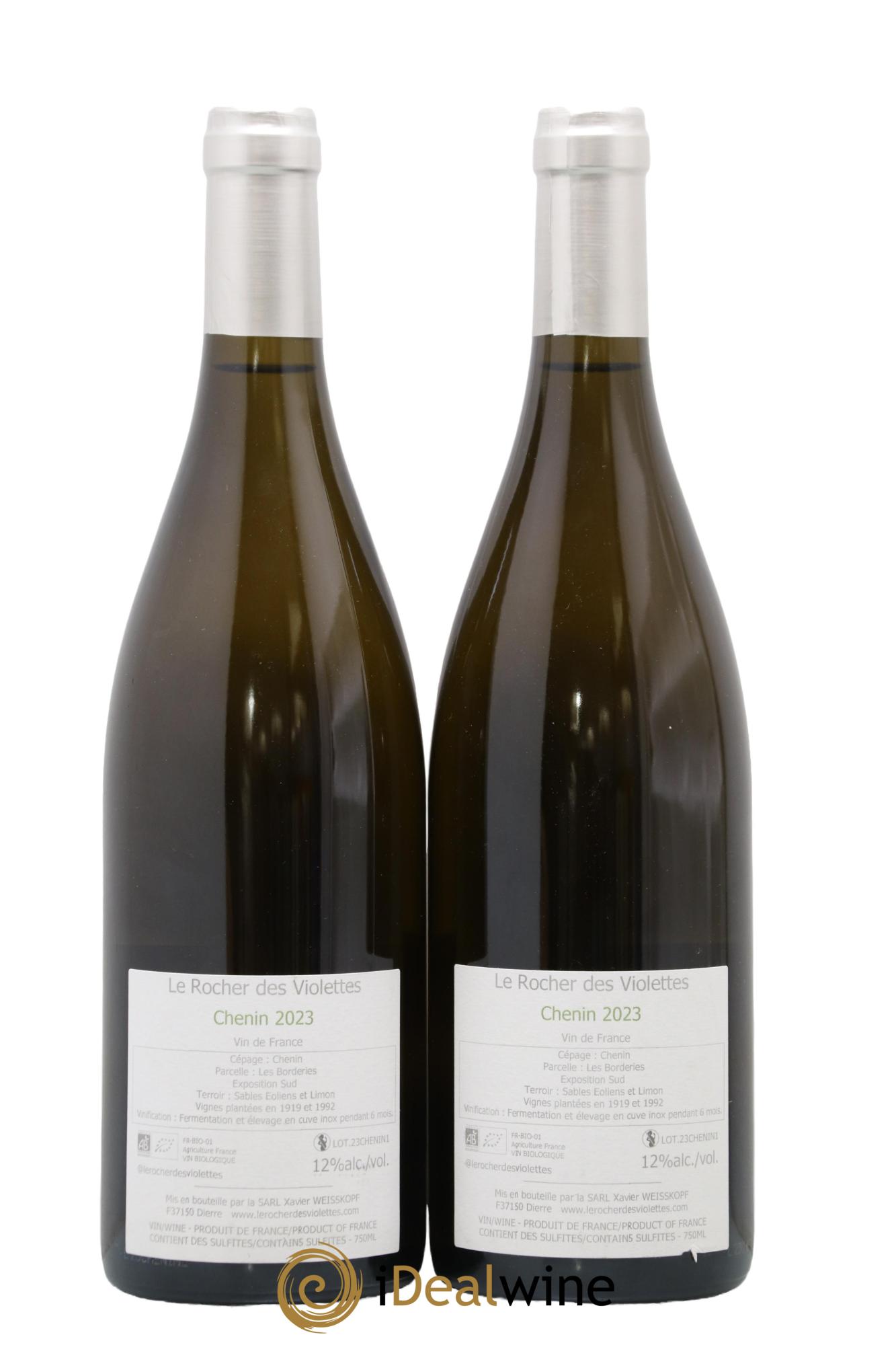 Vin de France Chenin Le Rocher des Violettes 2023 - Lot of 2 bottles - 1