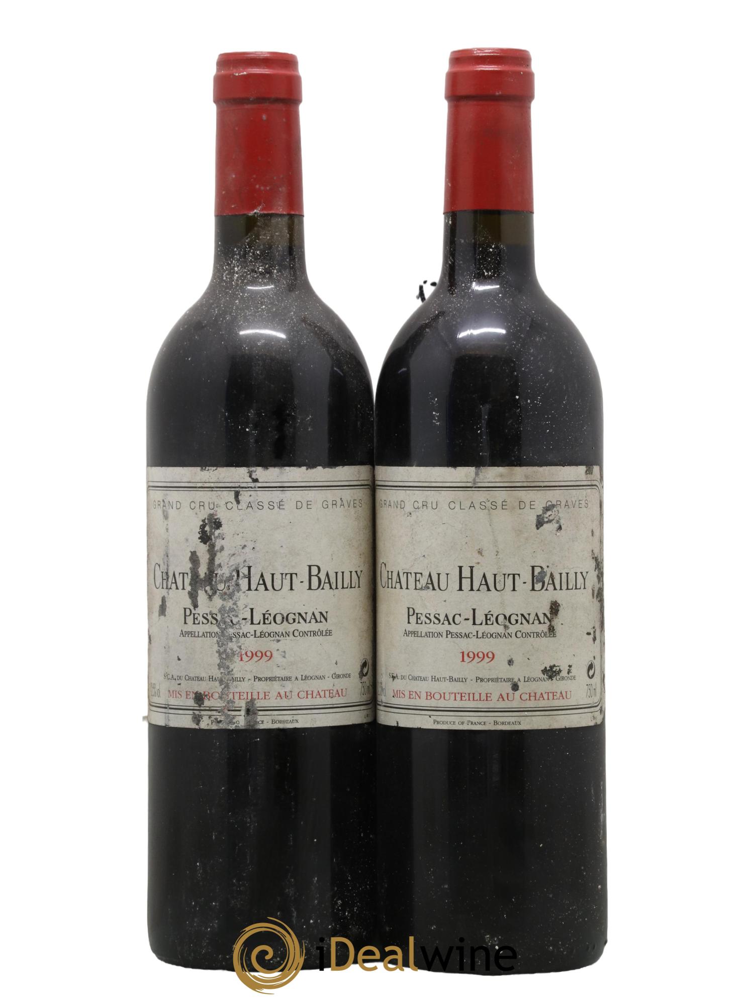 Château Haut-Bailly Cru Classé de Graves 1999 - Lot de 2 bouteilles - 0